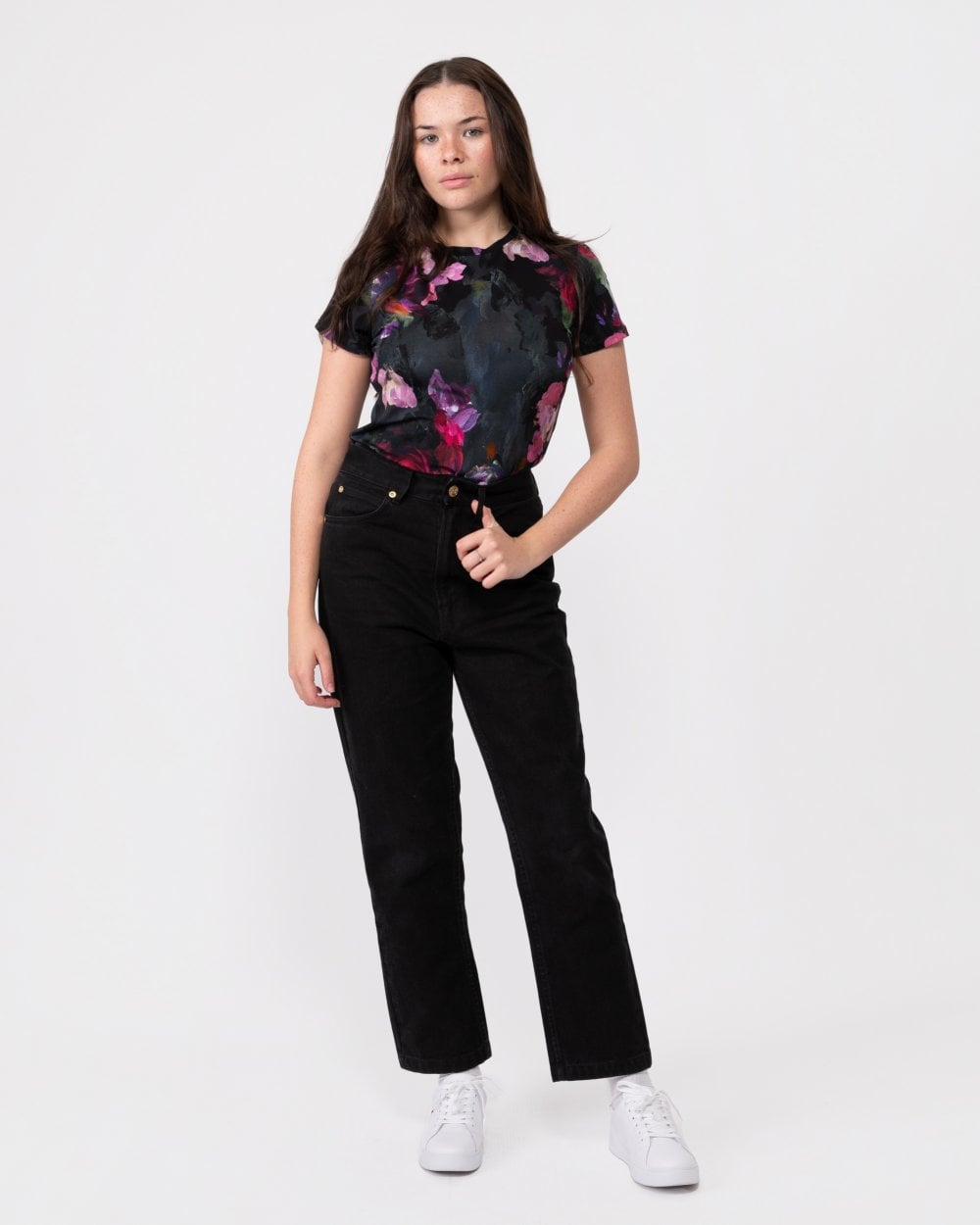 Ted Baker Karlyaa Womens Printed Fitted Tee