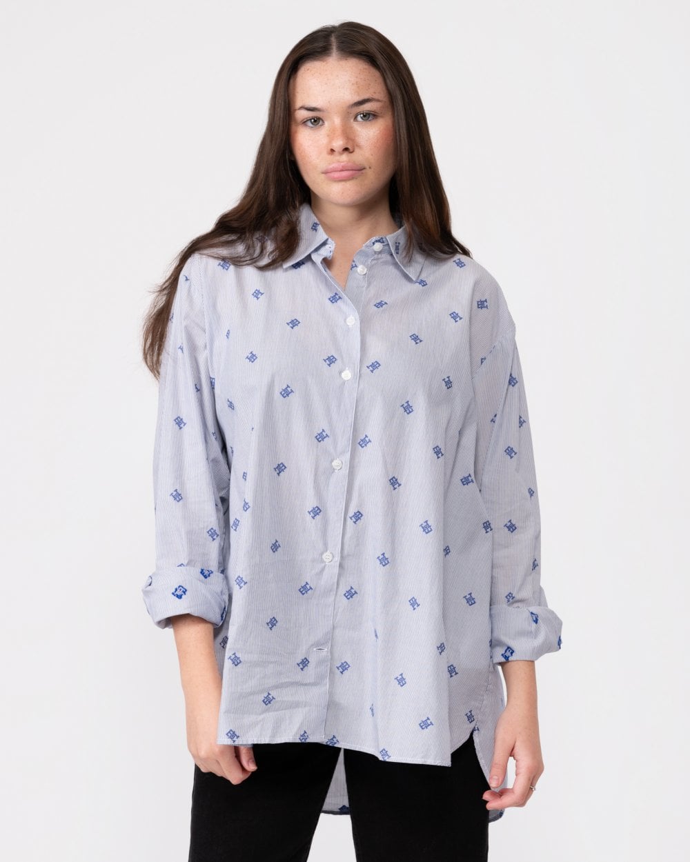Tommy Hilfiger Ithaka Stripe Womens Easy Fit Shirt