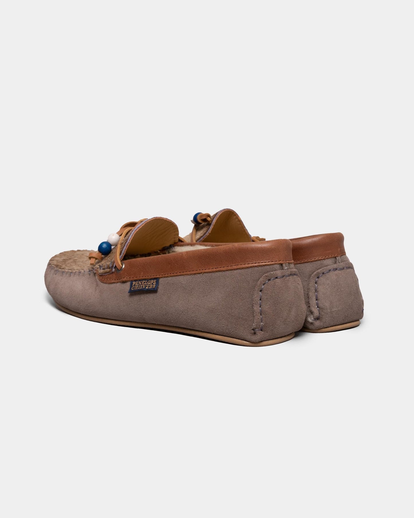 Penelope Chilvers Womens Moccasin Pony Wool- Lined Slipper