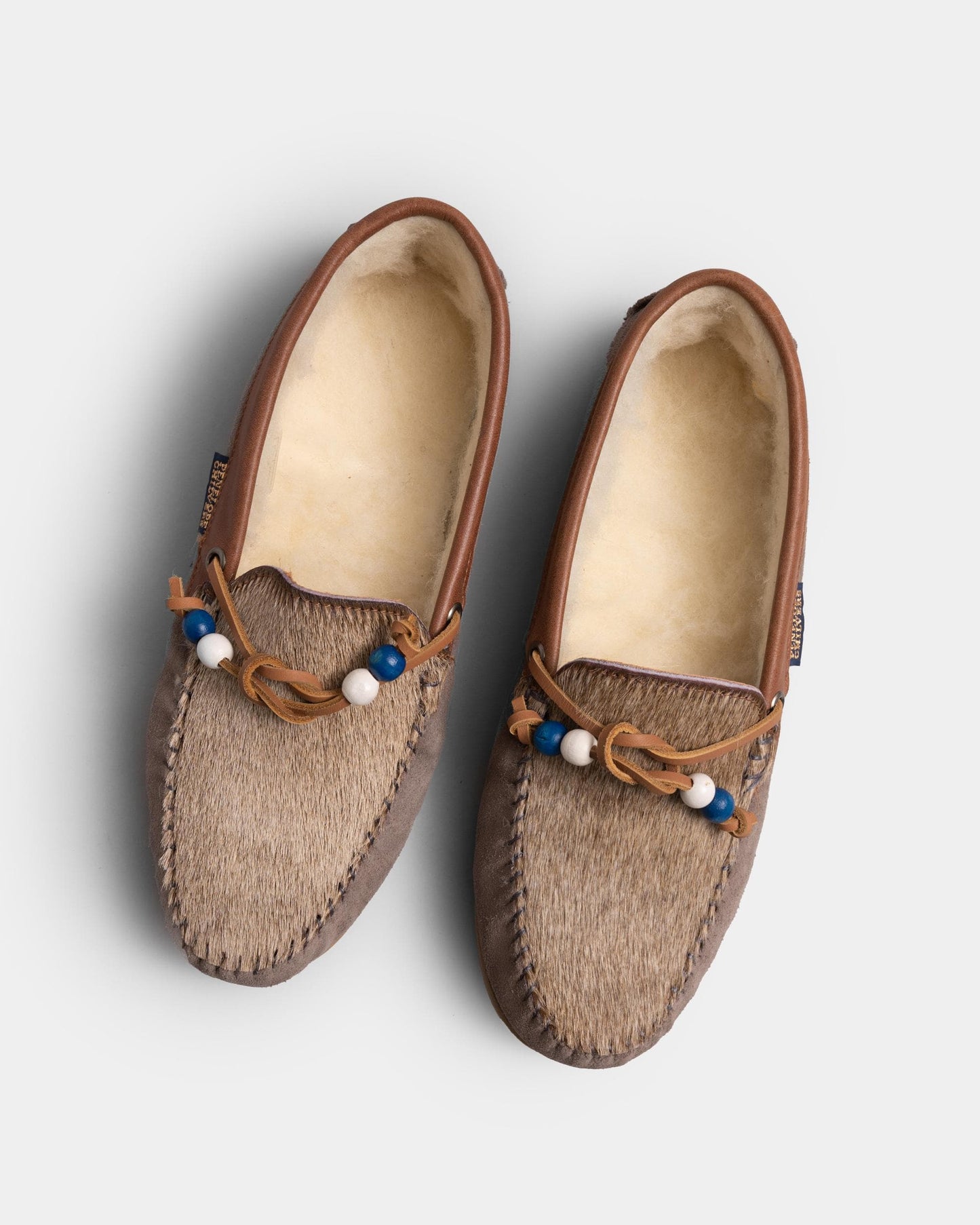 Penelope Chilvers Womens Moccasin Pony Wool- Lined Slipper