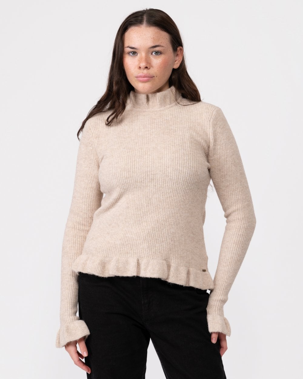 Ted Baker Pipalee Womens Frill Detail Cropped Sweater