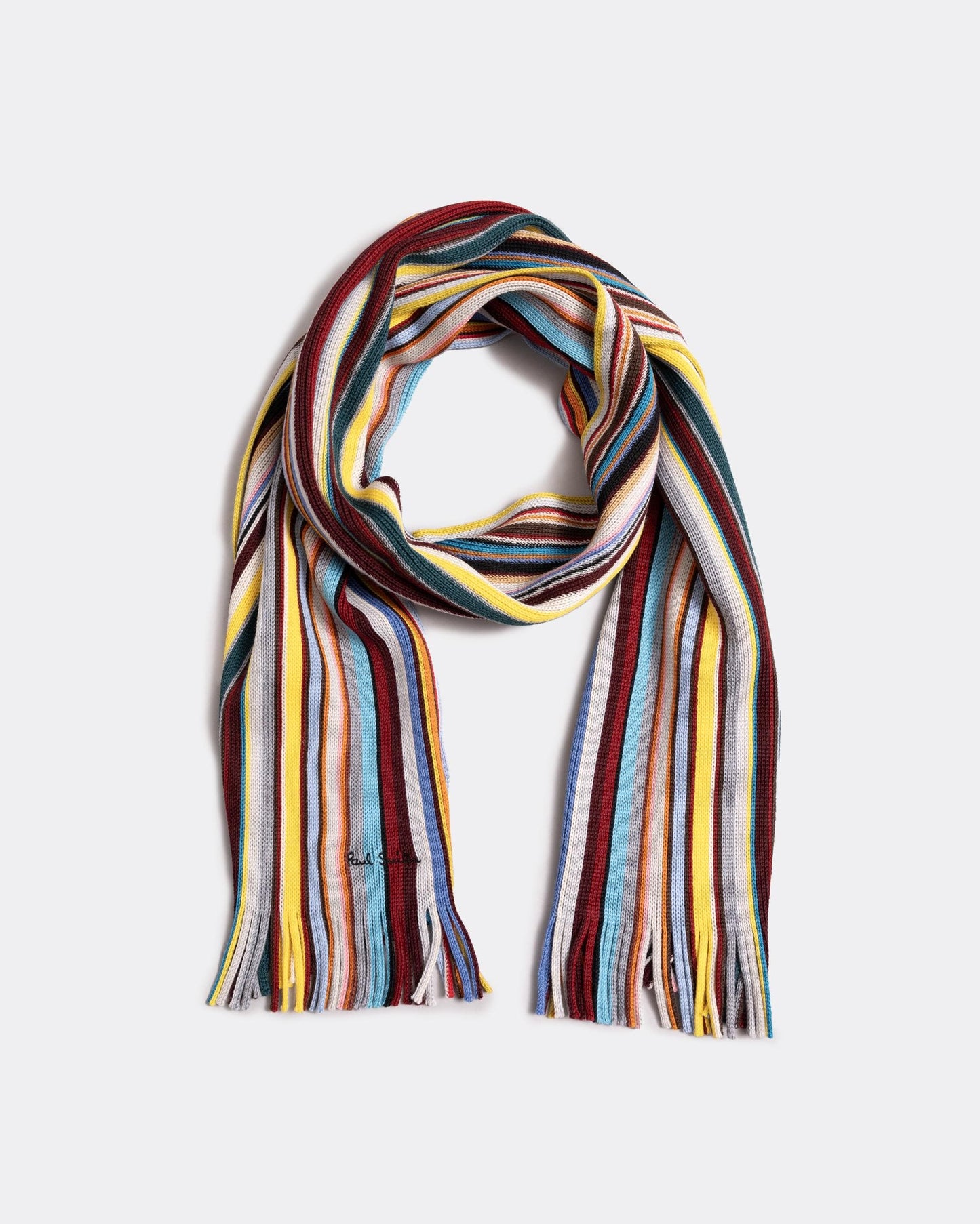 Paul Smith Mens Signature Stripe Wool Scarf