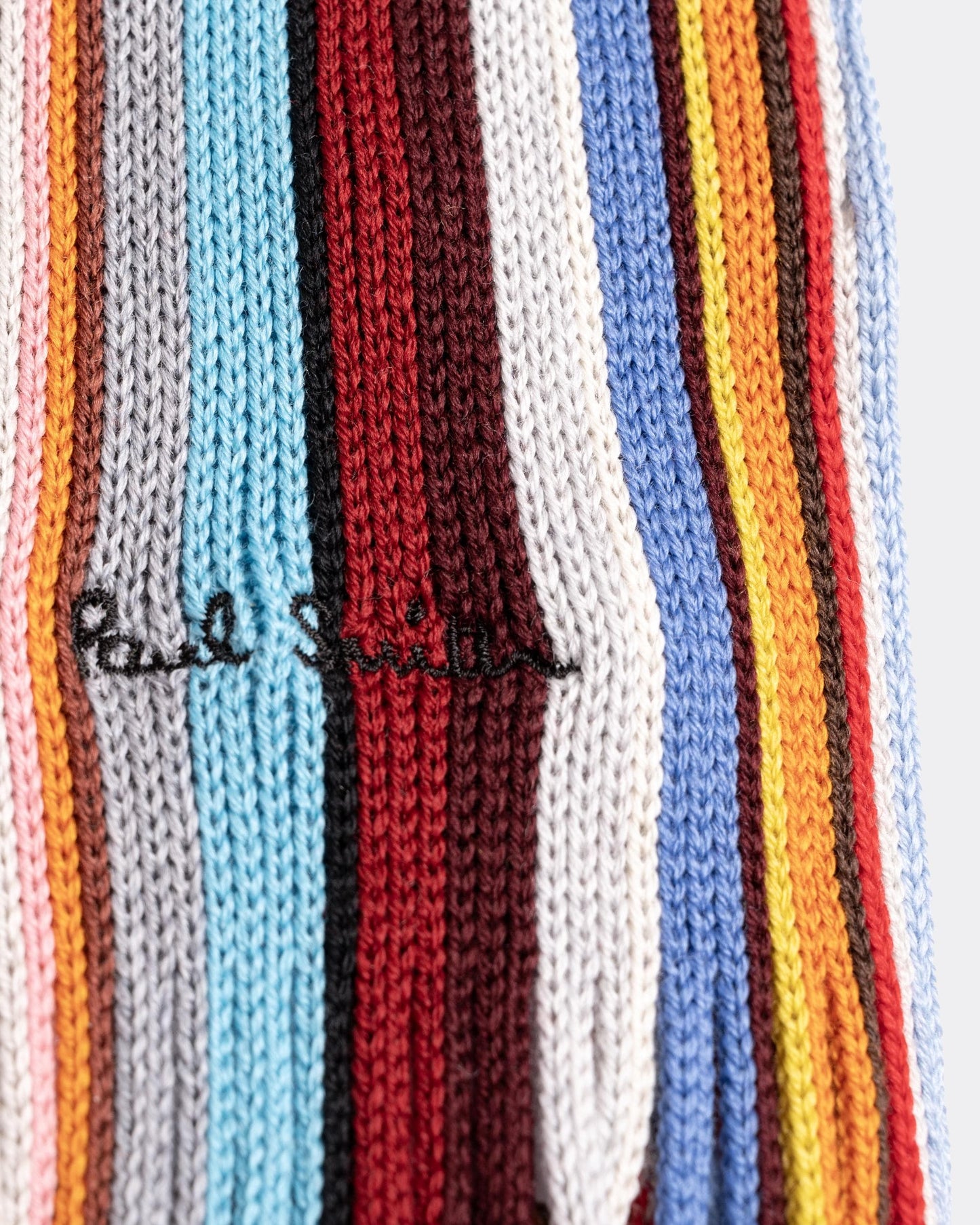 Paul Smith Mens Signature Stripe Wool Scarf
