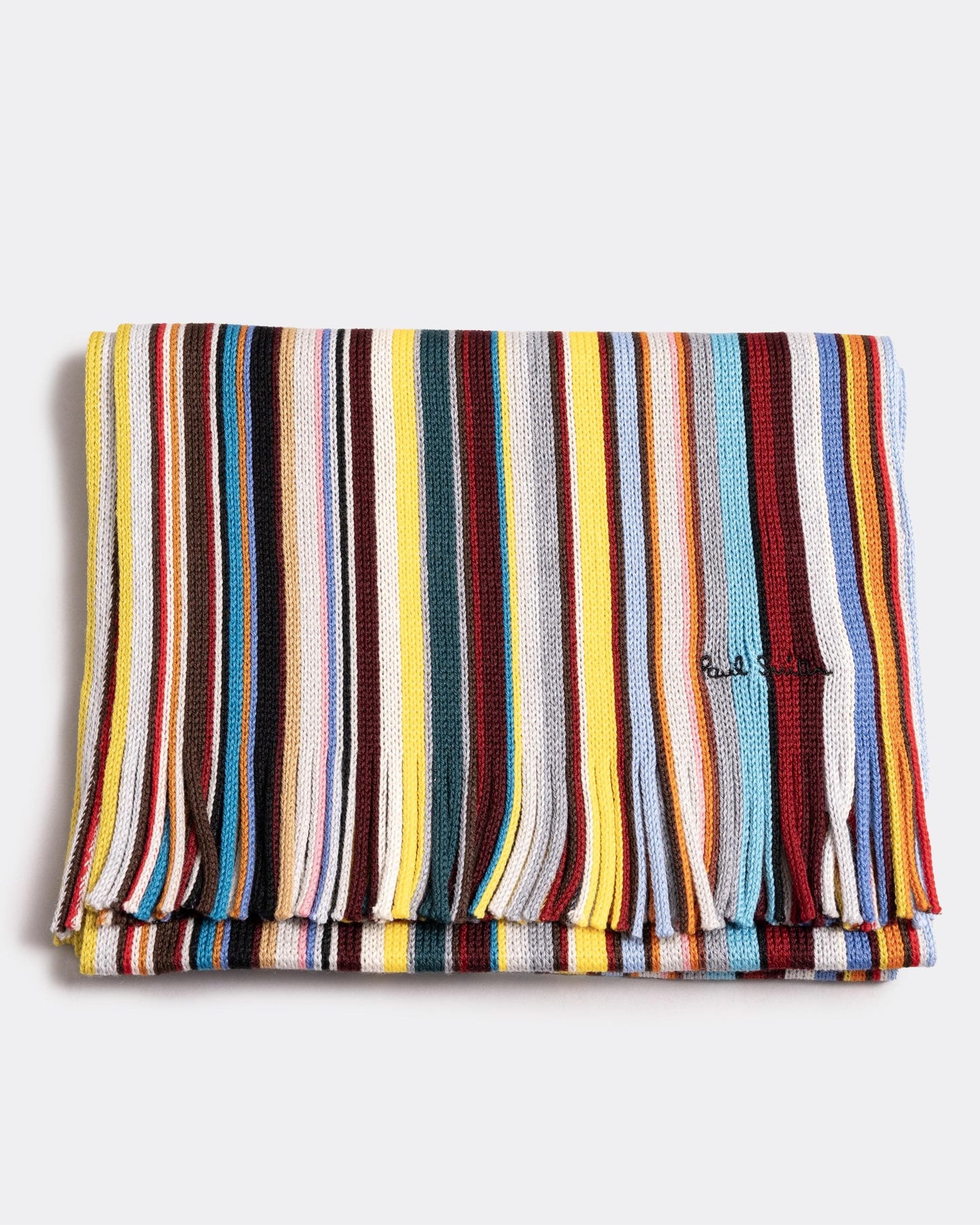 Paul Smith Mens Signature Stripe Wool Scarf
