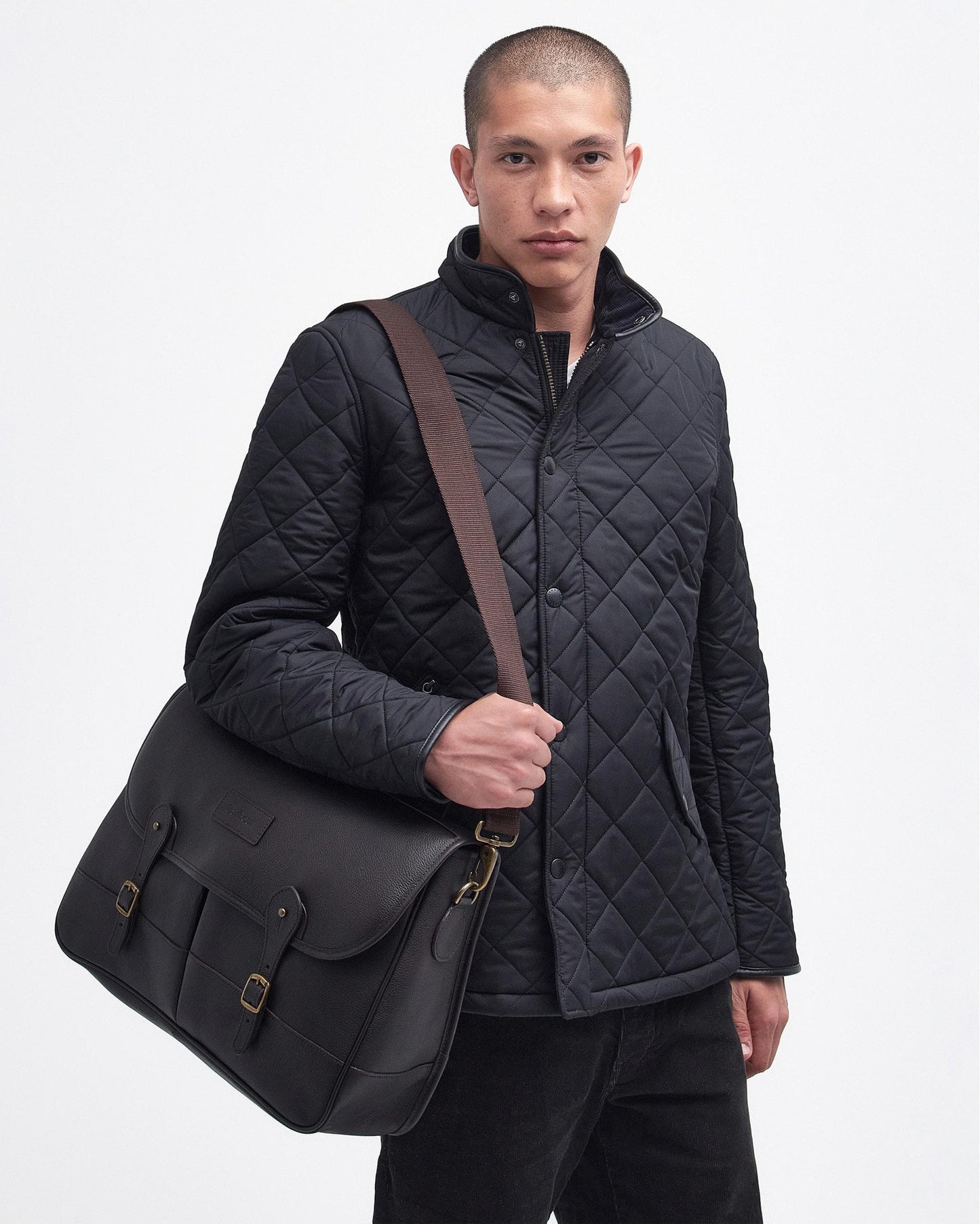 Barbour Unisex Leather Briefcase
