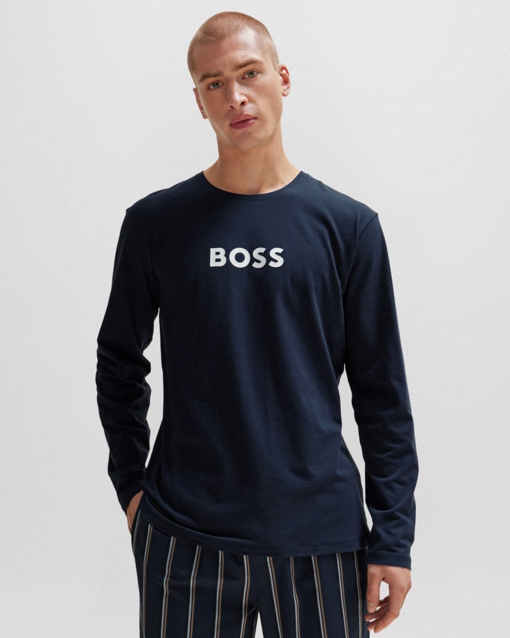 BOSS Orange Mens Regular Fit Long Pyjama Gift Set With Contrast Logos