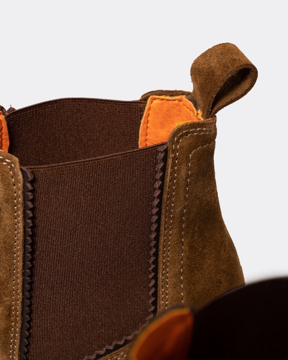 Penelope Chilvers Paloma Suede Womens Heeled Chelsea Boots - 223 Peat