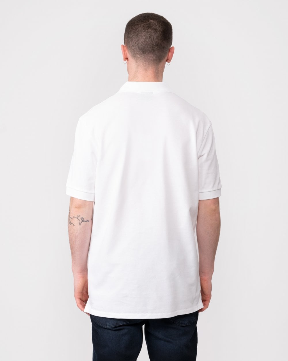 PS Paul Smith Mens Regular Fit Cotton-Piqué Zebra Logo Polo Shirt - 01 White