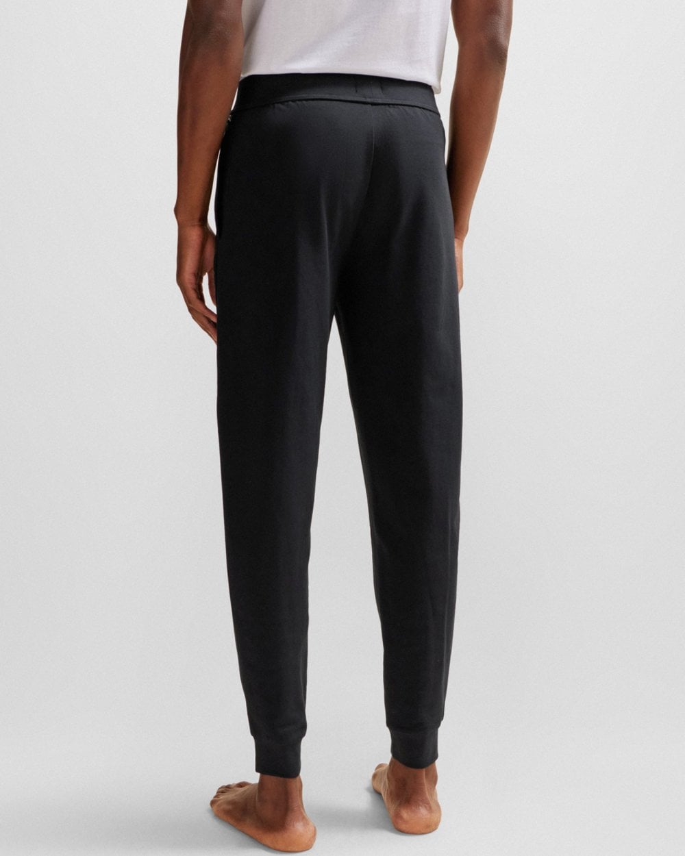 BOSS Orange BOSS Orange Authentic Mens Cuffed Tracksuit Bottoms in French Terry with Logo Print