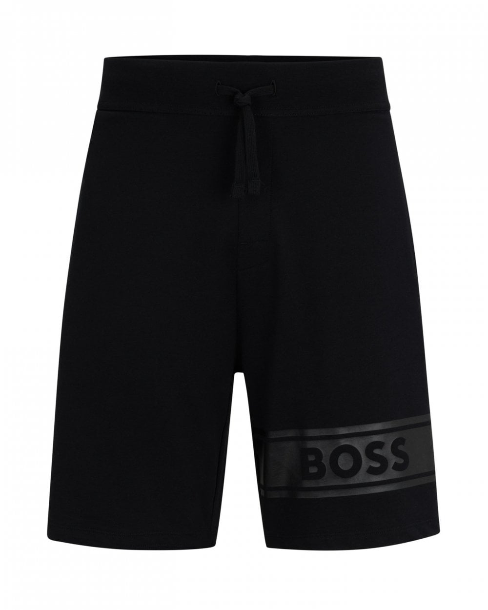 BOSS Orange BOSS Orange Authentic Mens Cotton-Terry Drawstring Lounge Shorts with Logo Print