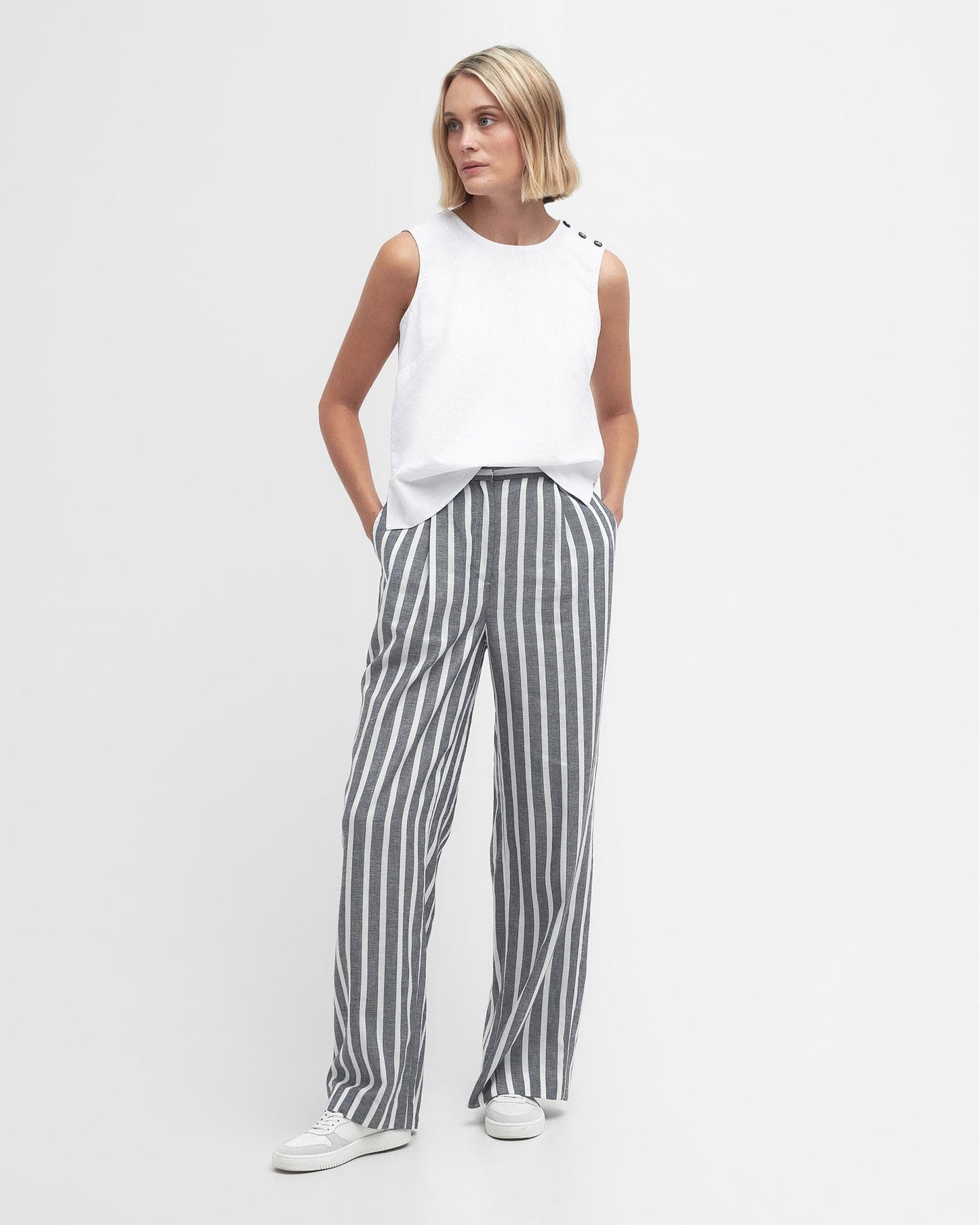Barbour Annalise Womens Linen Trousers