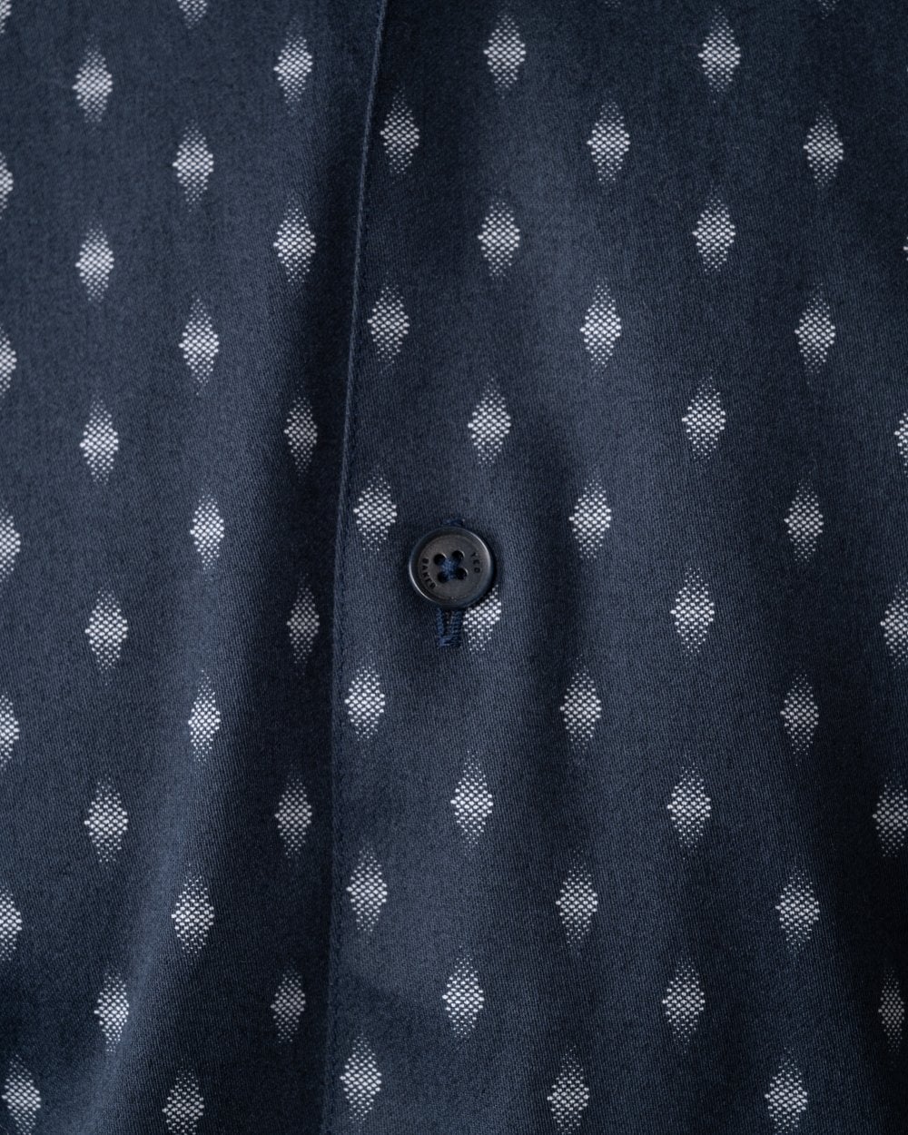 Ted Baker Ardea Mens Long Sleeve Geometric Print Shirt - Navy