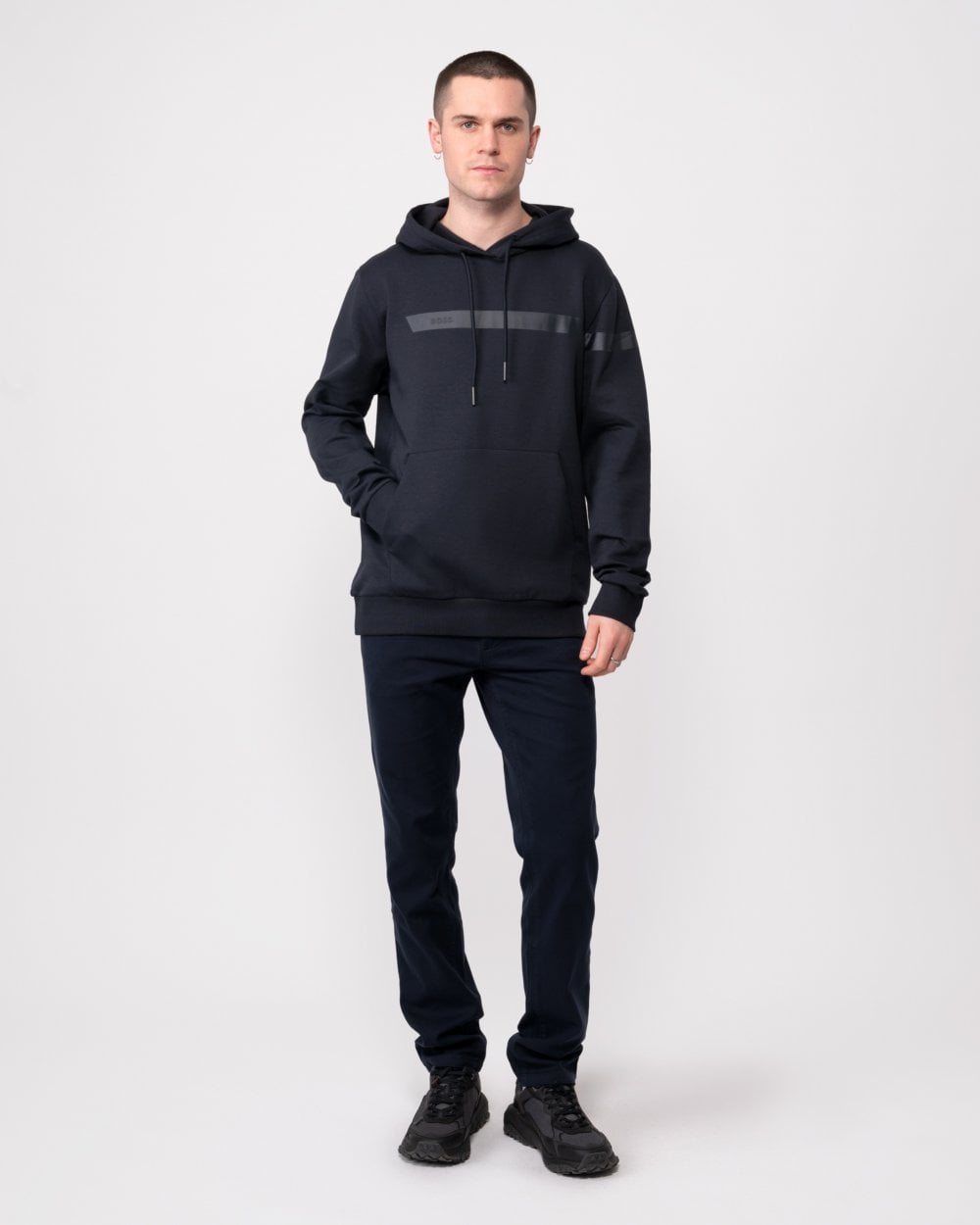 BOSS Green Soody 1 Strip Logo Mens Crew Neck Sweatshirt