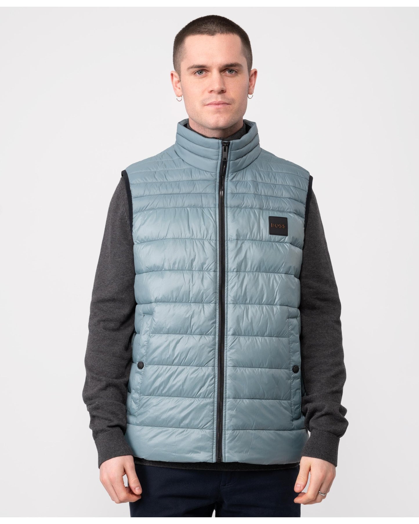 BOSS Orange Odeno Patch Logo Mens Padded Gilet