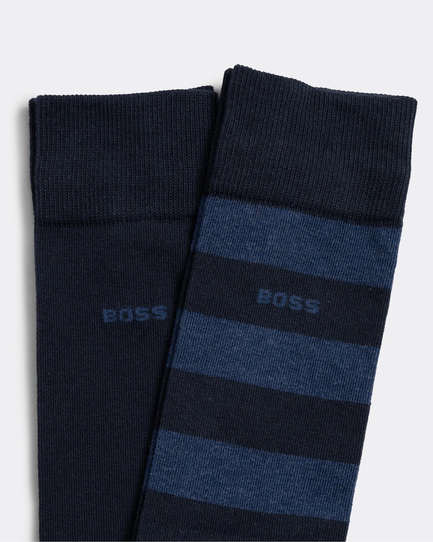 BOSS Orange BOSS 2 Pack Block Colour/Striped Socks