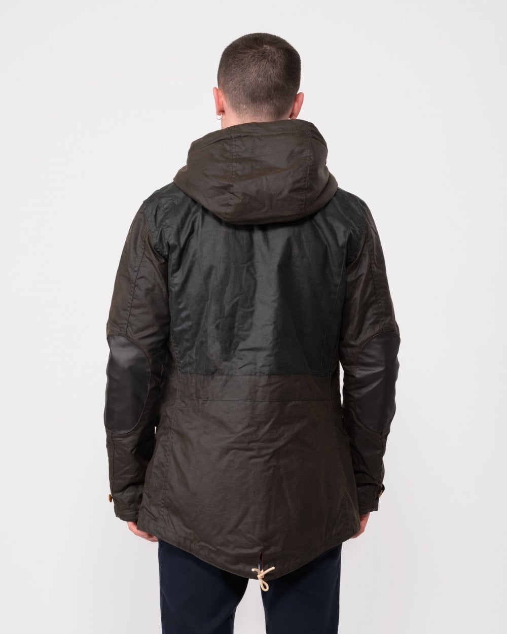 Barbour Game Mens Wax Parka - Olive