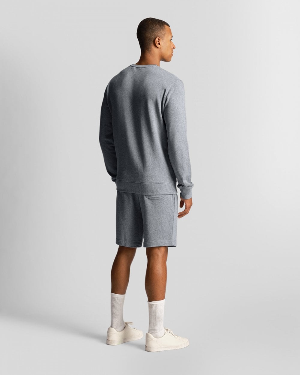 Lyle & Scott Sweat Mens Shorts ML414VOG - T28 Mid Grey Marl