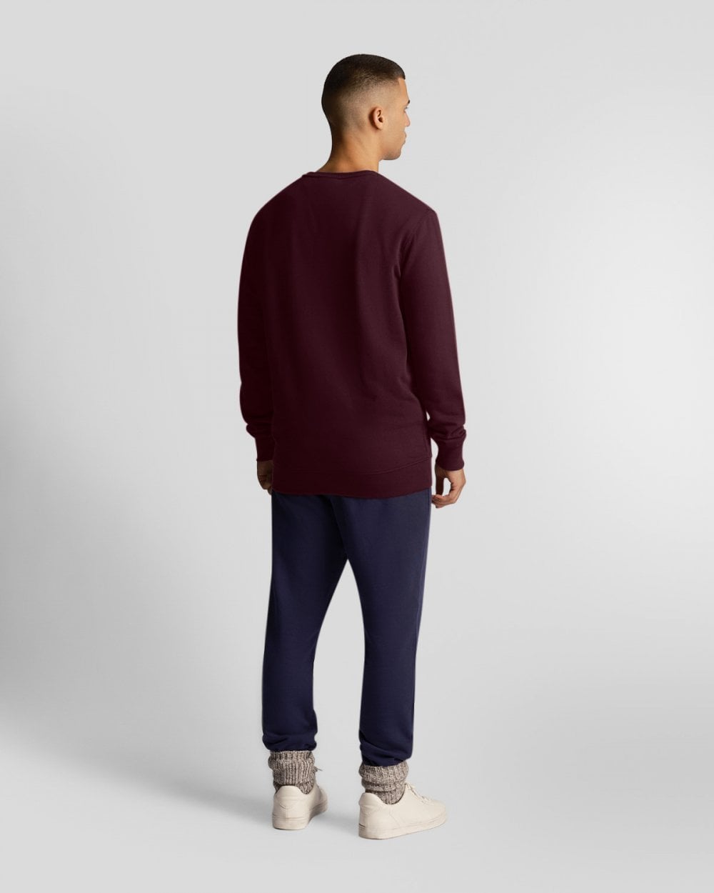 Lyle & Scott Mens Sweatshirt ML424VOG - Z562 Burgundy