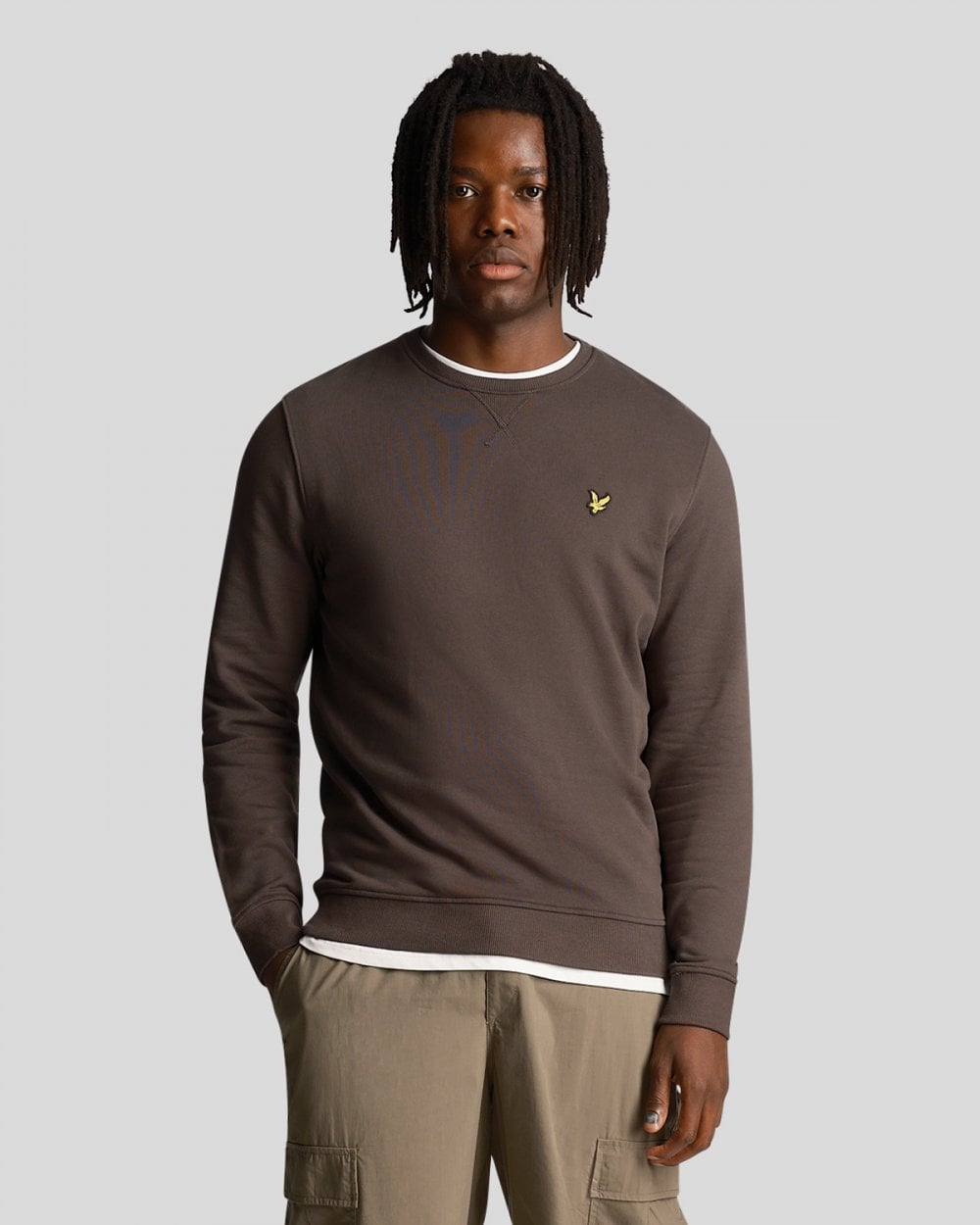 Lyle & Scott Mens Sweatshirt ML424VOG - W635 Gunmetal