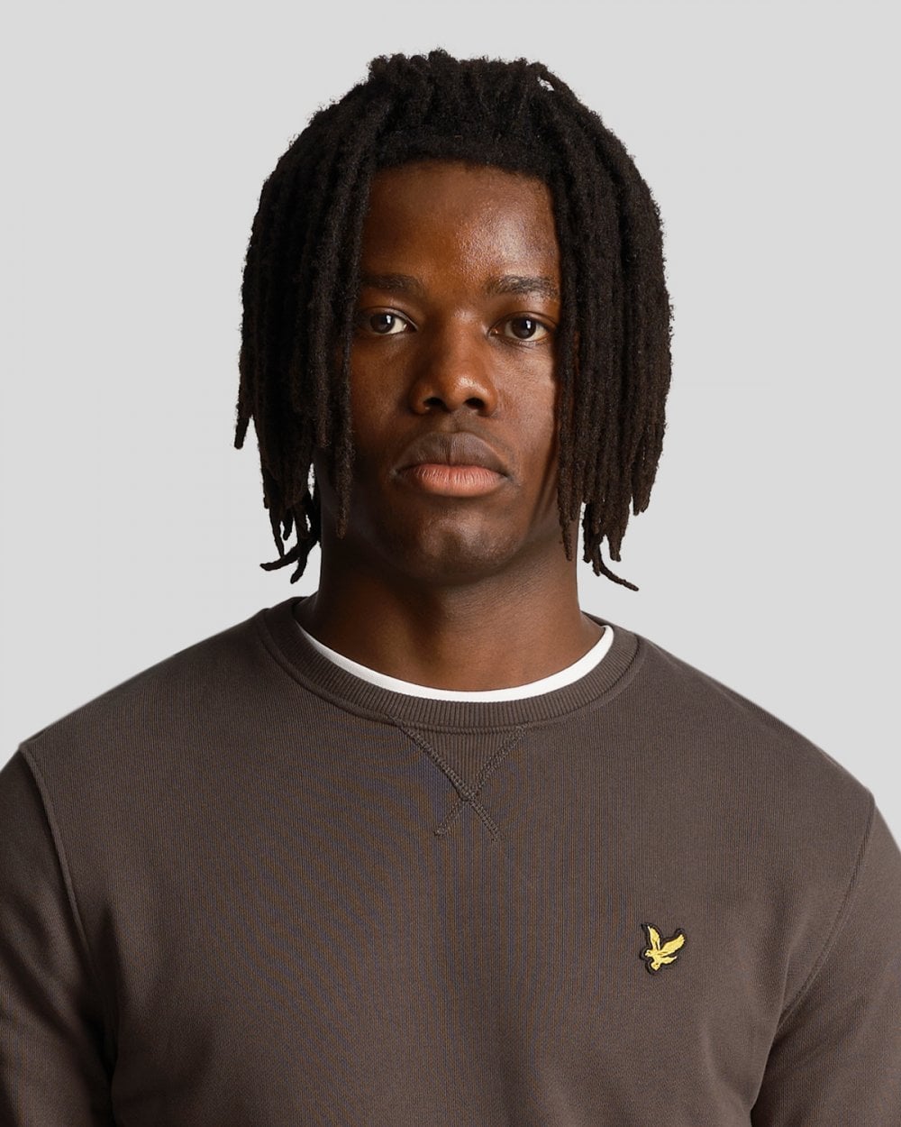 Lyle & Scott Mens Sweatshirt ML424VOG - W635 Gunmetal