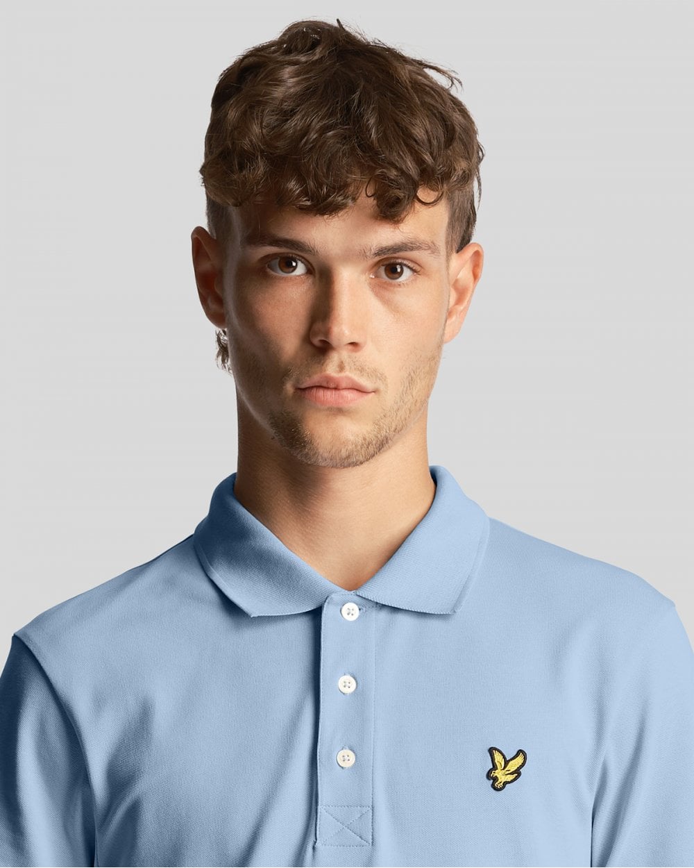 Lyle & Scott Plain Mens Polo Shirt SP400VOG - W487 Light Blue