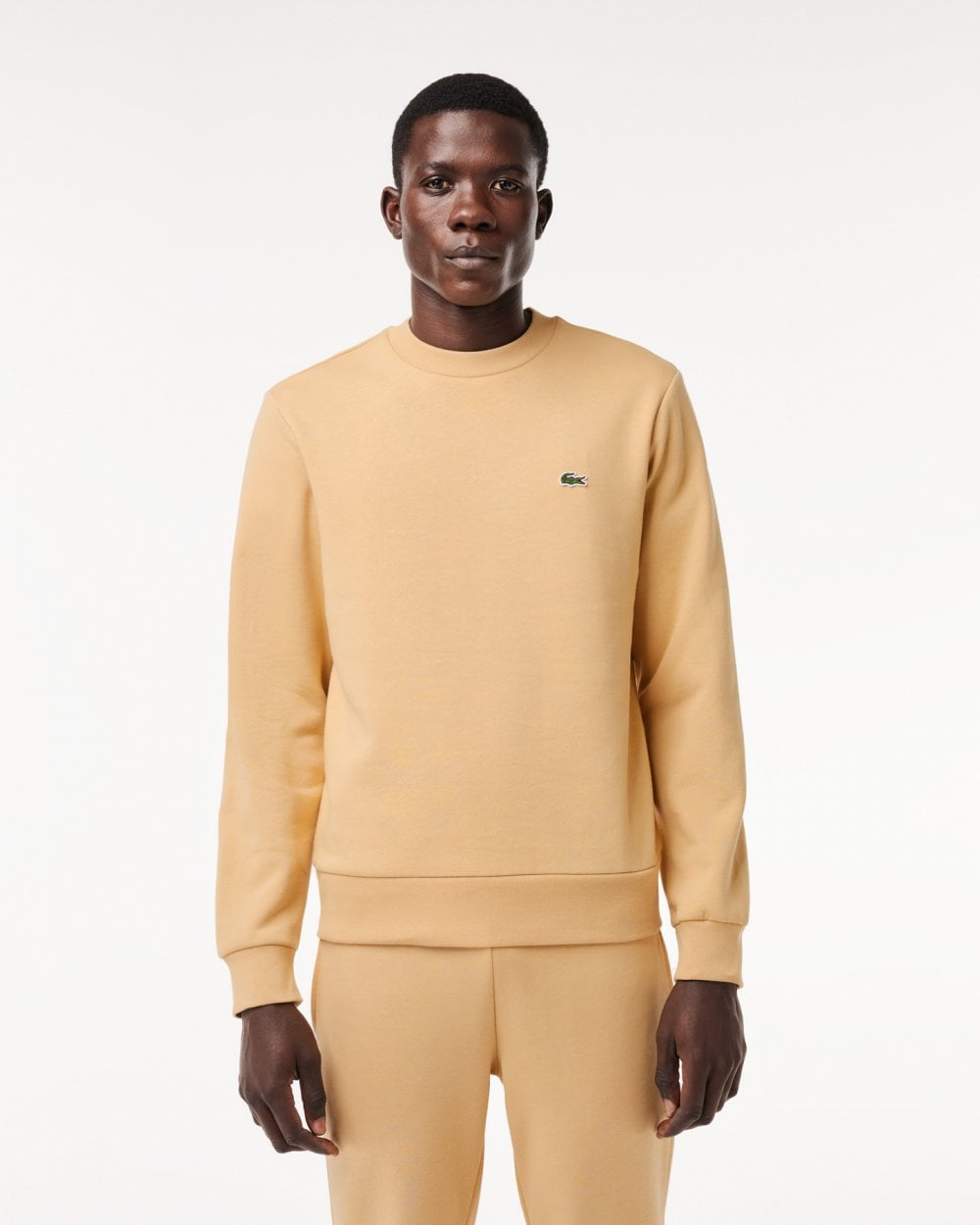 Lacoste Mens Crew Neck Fleece Sweatshirt