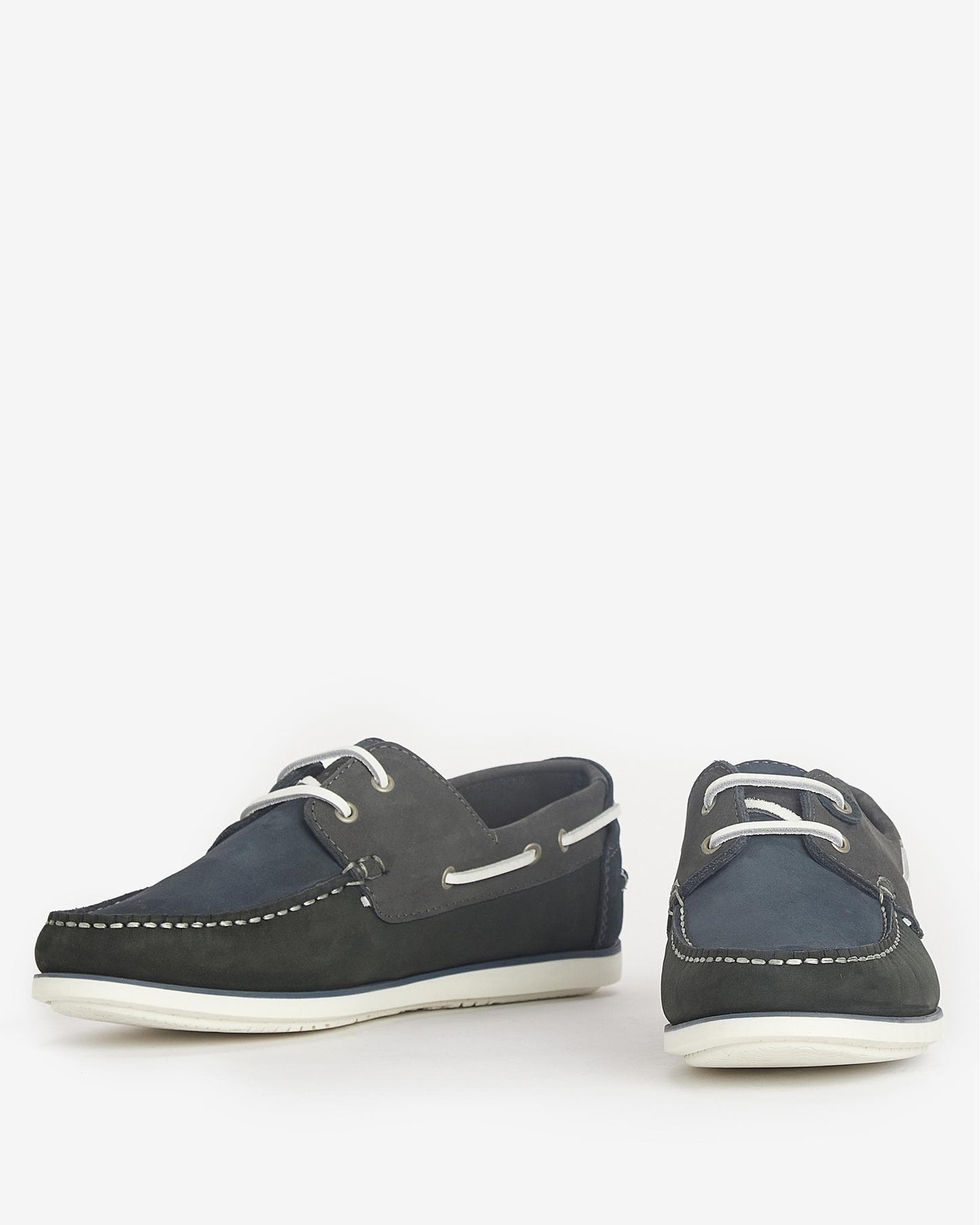 Barbour Wake Mens Boat Shoes - Blue/Grey
