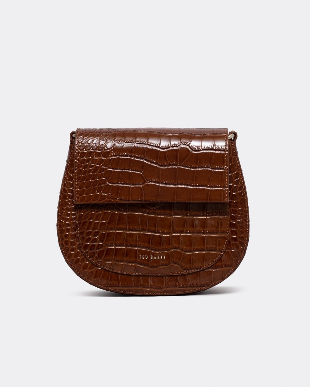Ted Baker Darsila Womens Branded Webbing Imitation Croc Satchel
