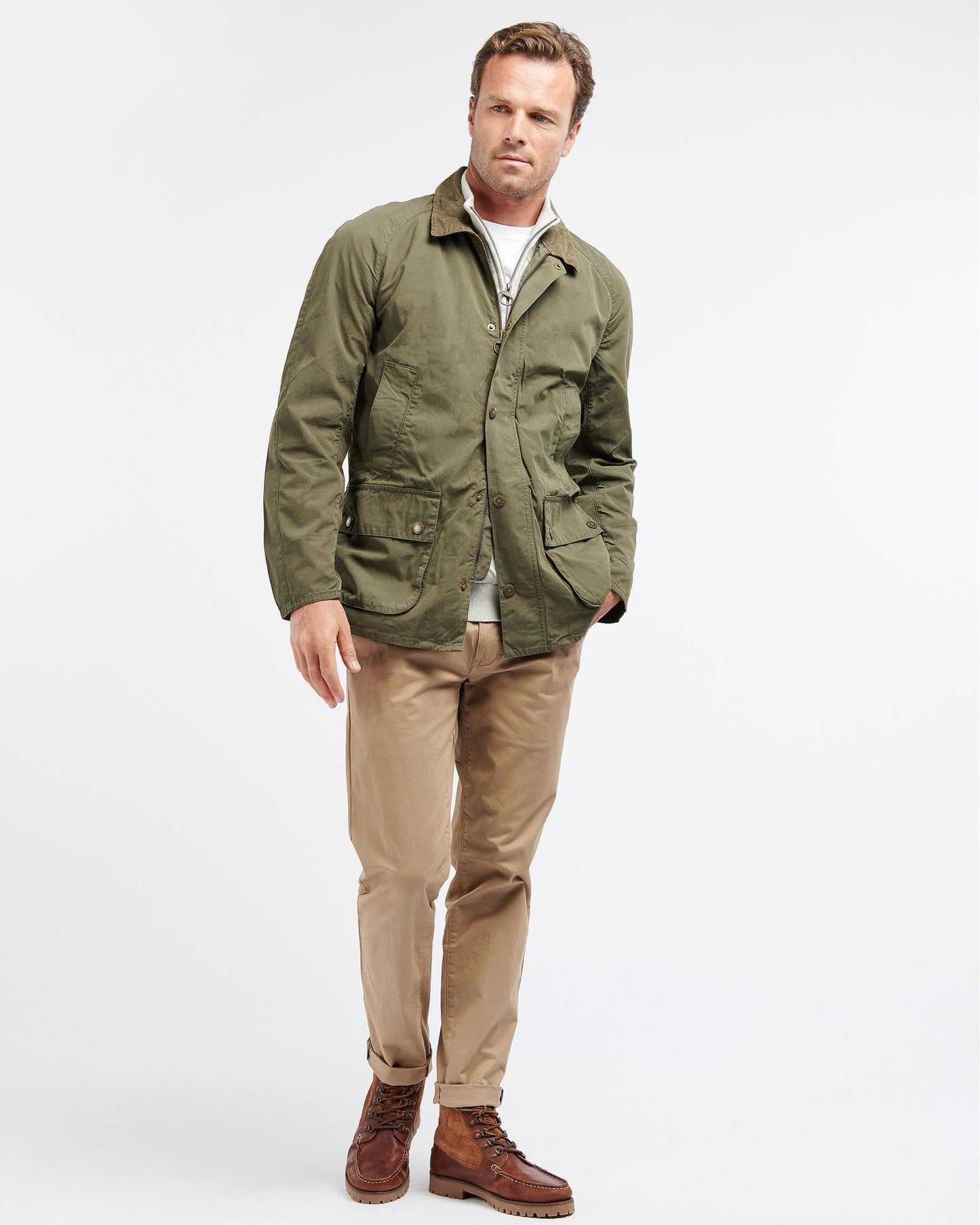 Barbour Ashby Mens Casual Jacket - Olive