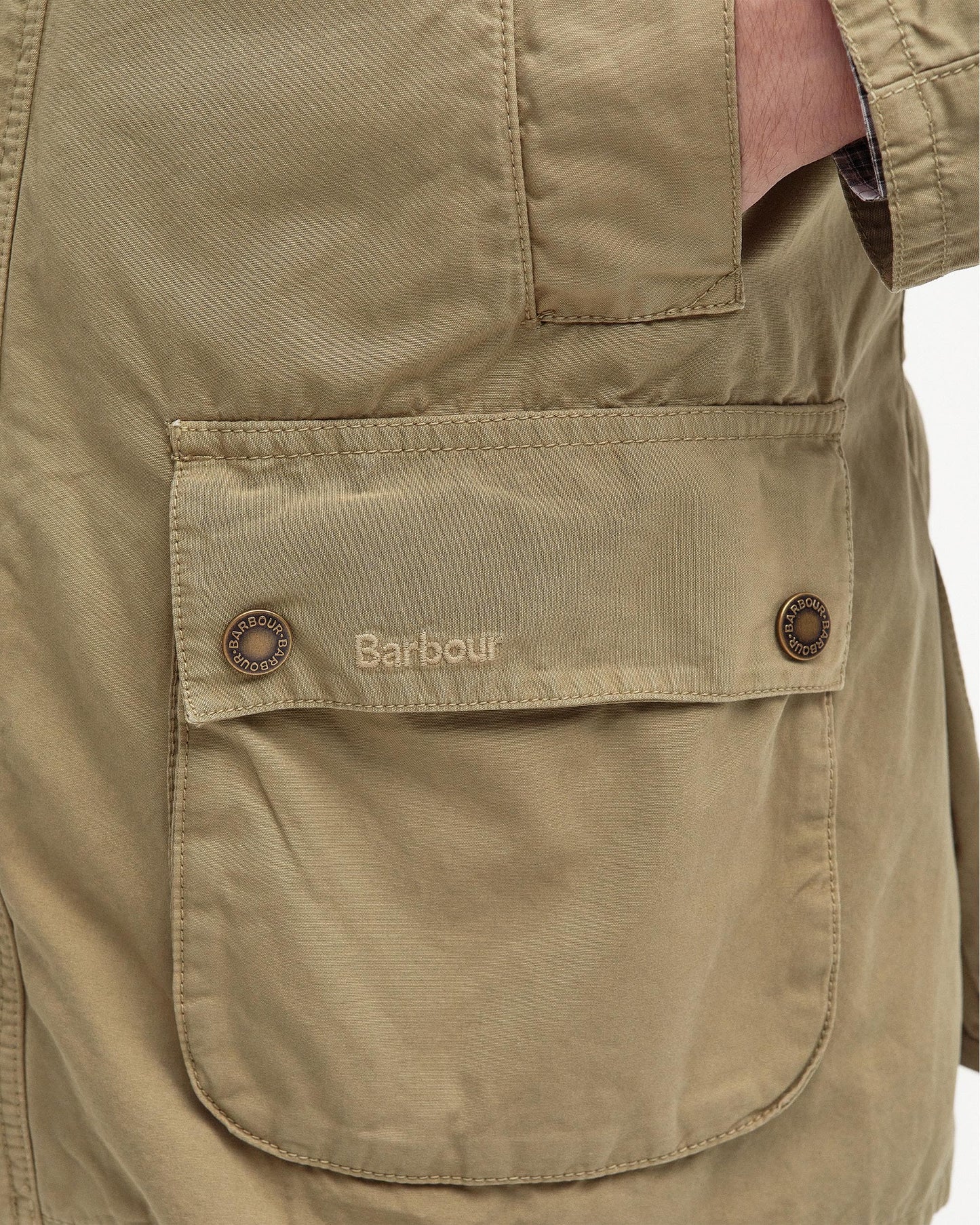 Barbour Ashby Mens Casual Jacket - Bleached Olive