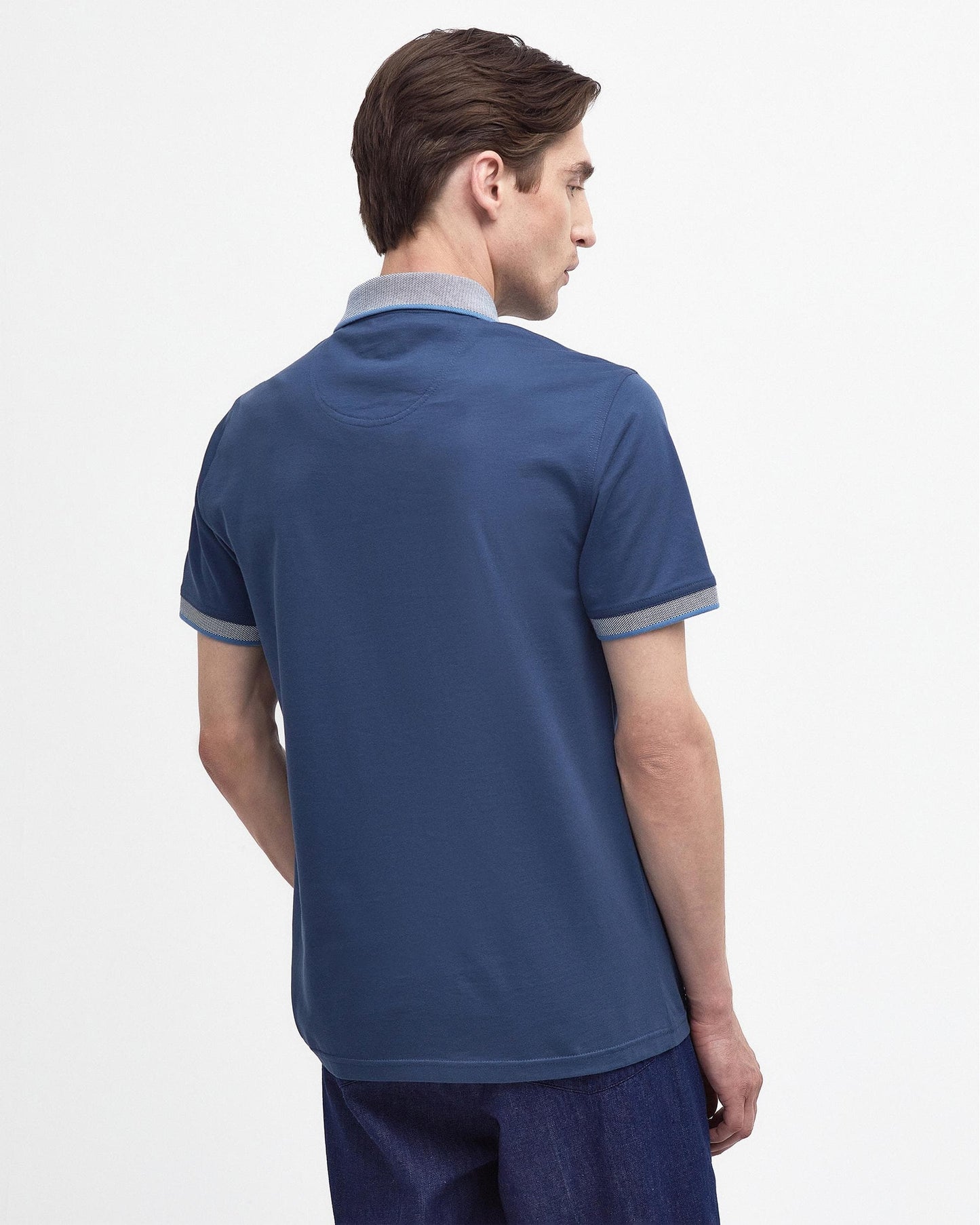Barbour Cornsay Mens Tailored Polo - Dark Denim