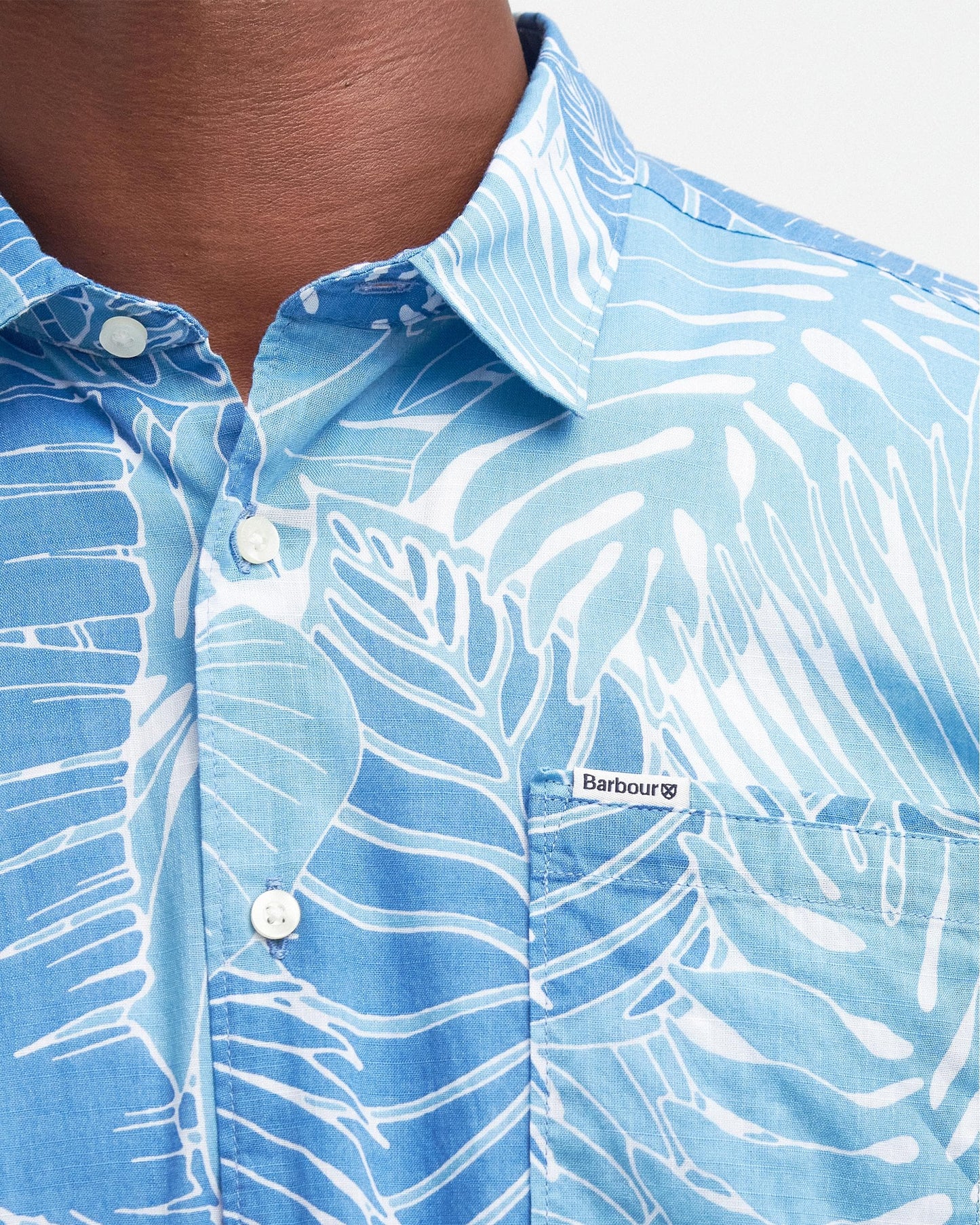 Barbour Cornwall Mens Summer Shirt - Blue