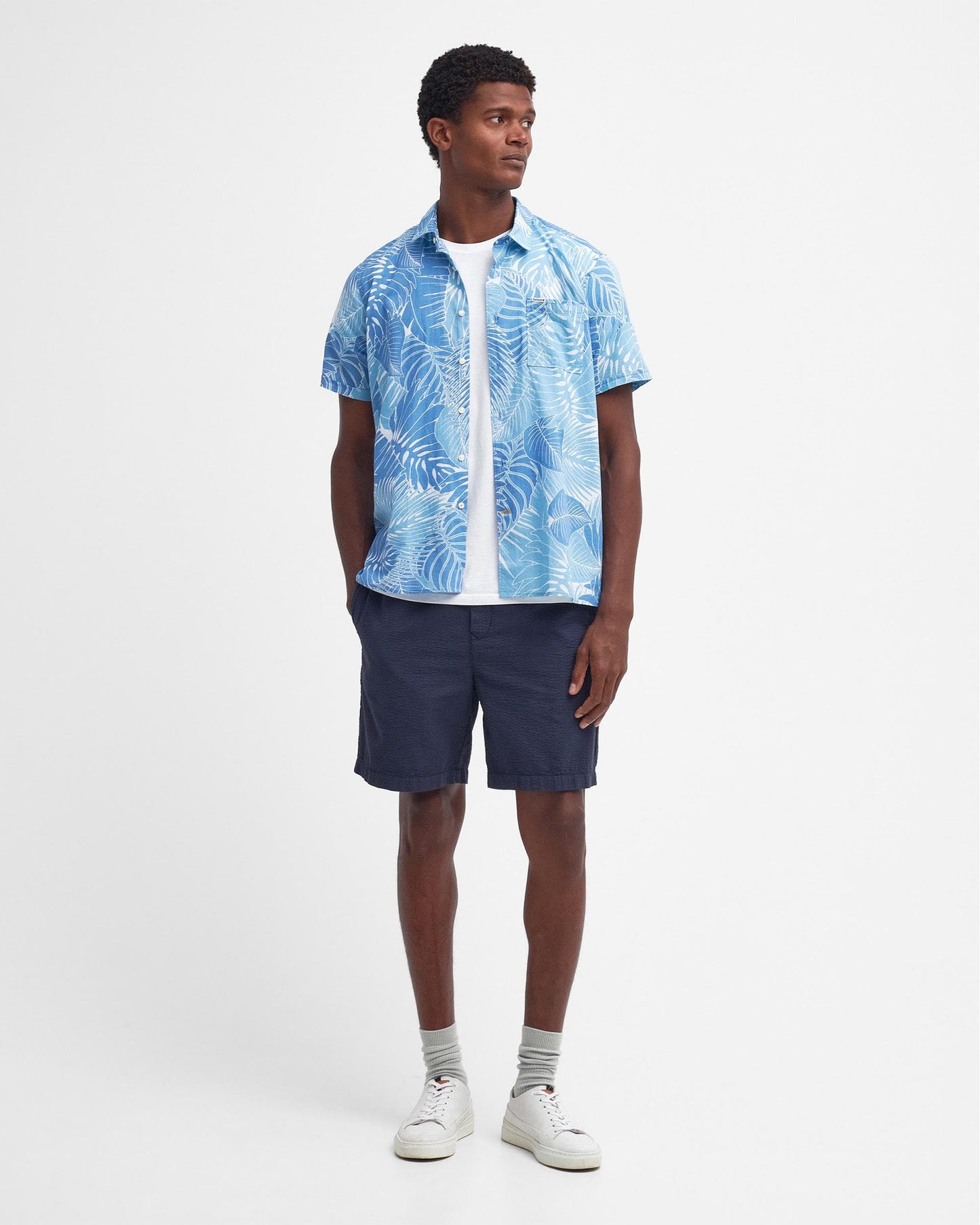 Barbour Cornwall Mens Summer Shirt - Blue