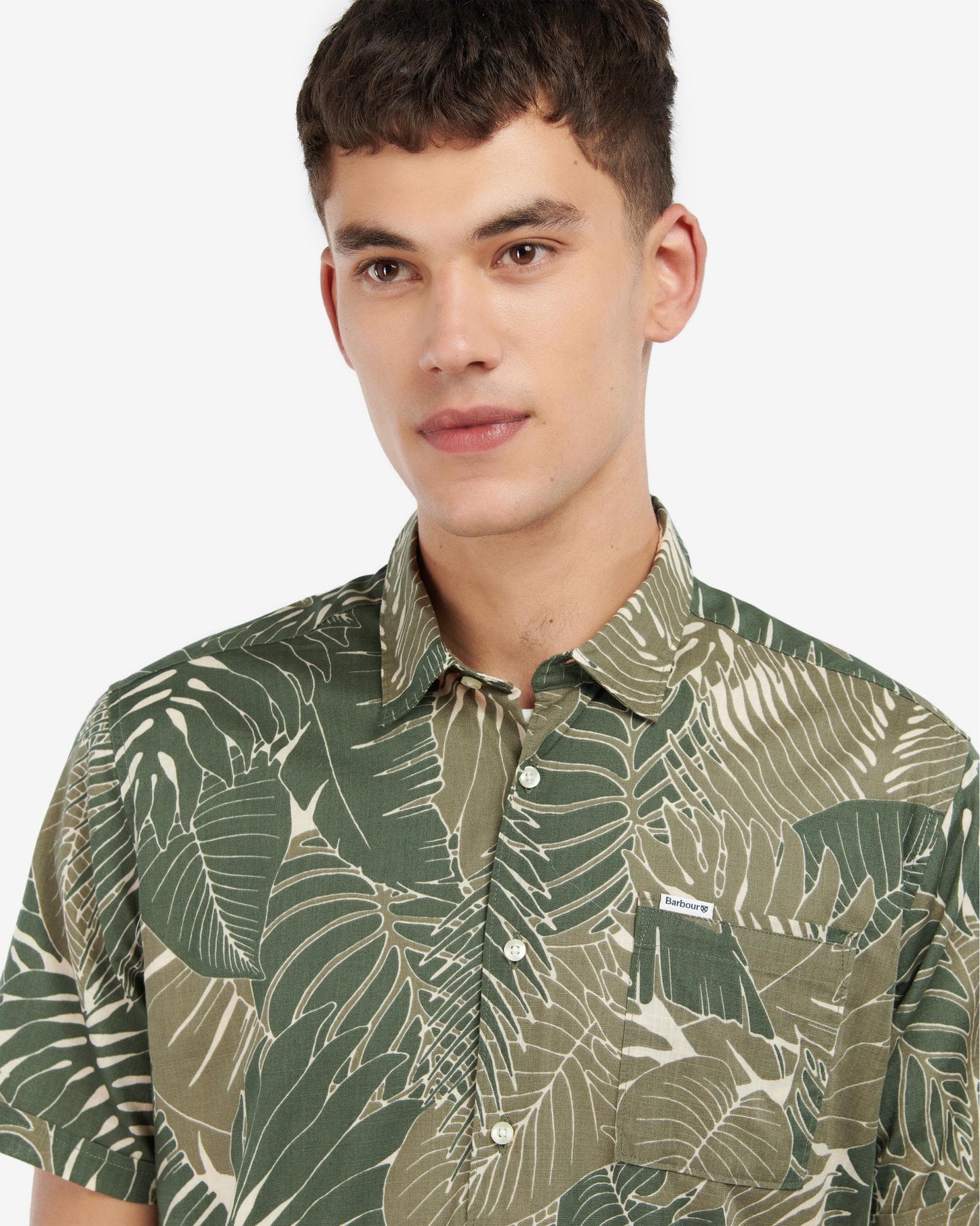 Barbour Cornwall Mens Summer Shirt - Olive