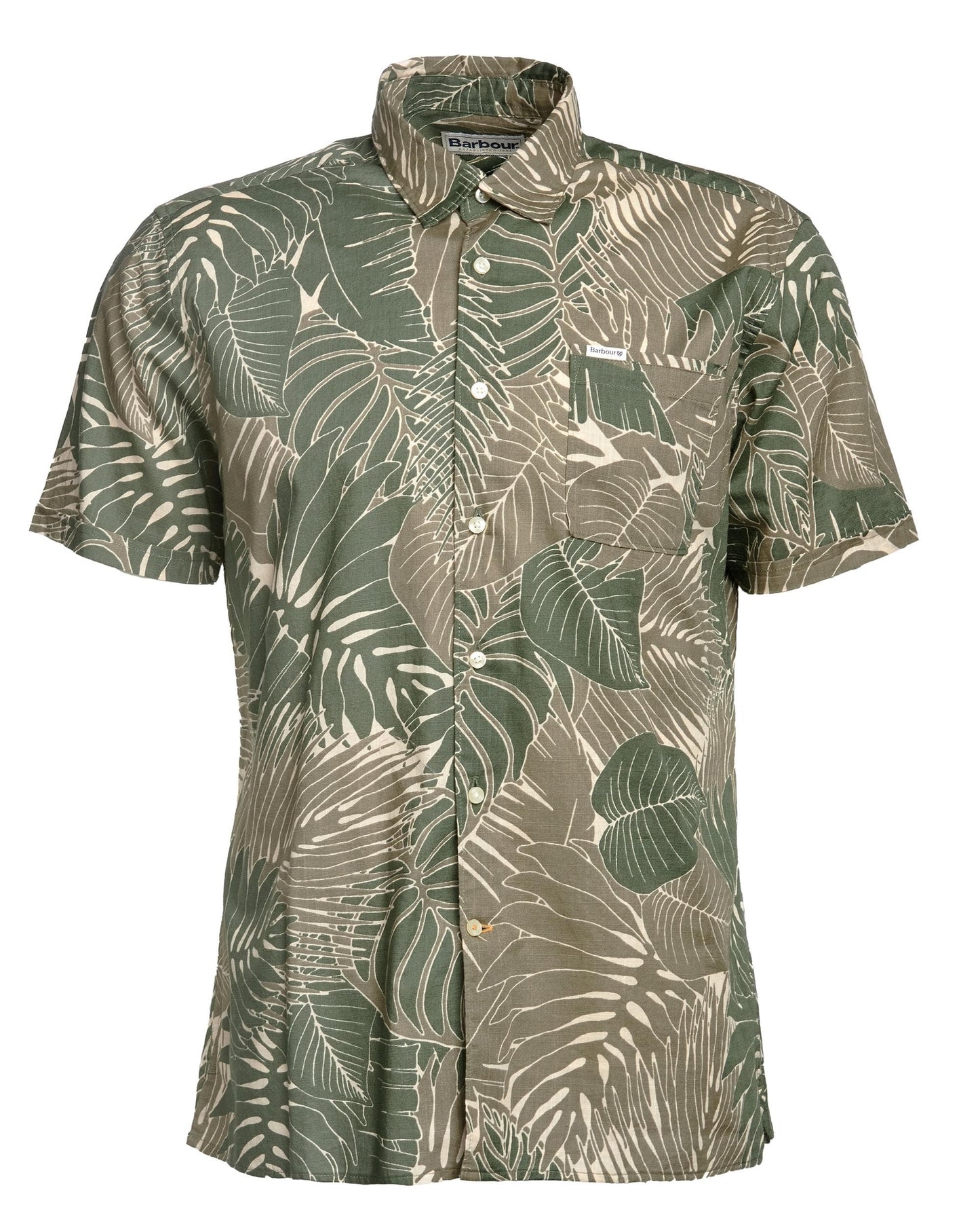 Barbour Cornwall Mens Summer Shirt - Olive