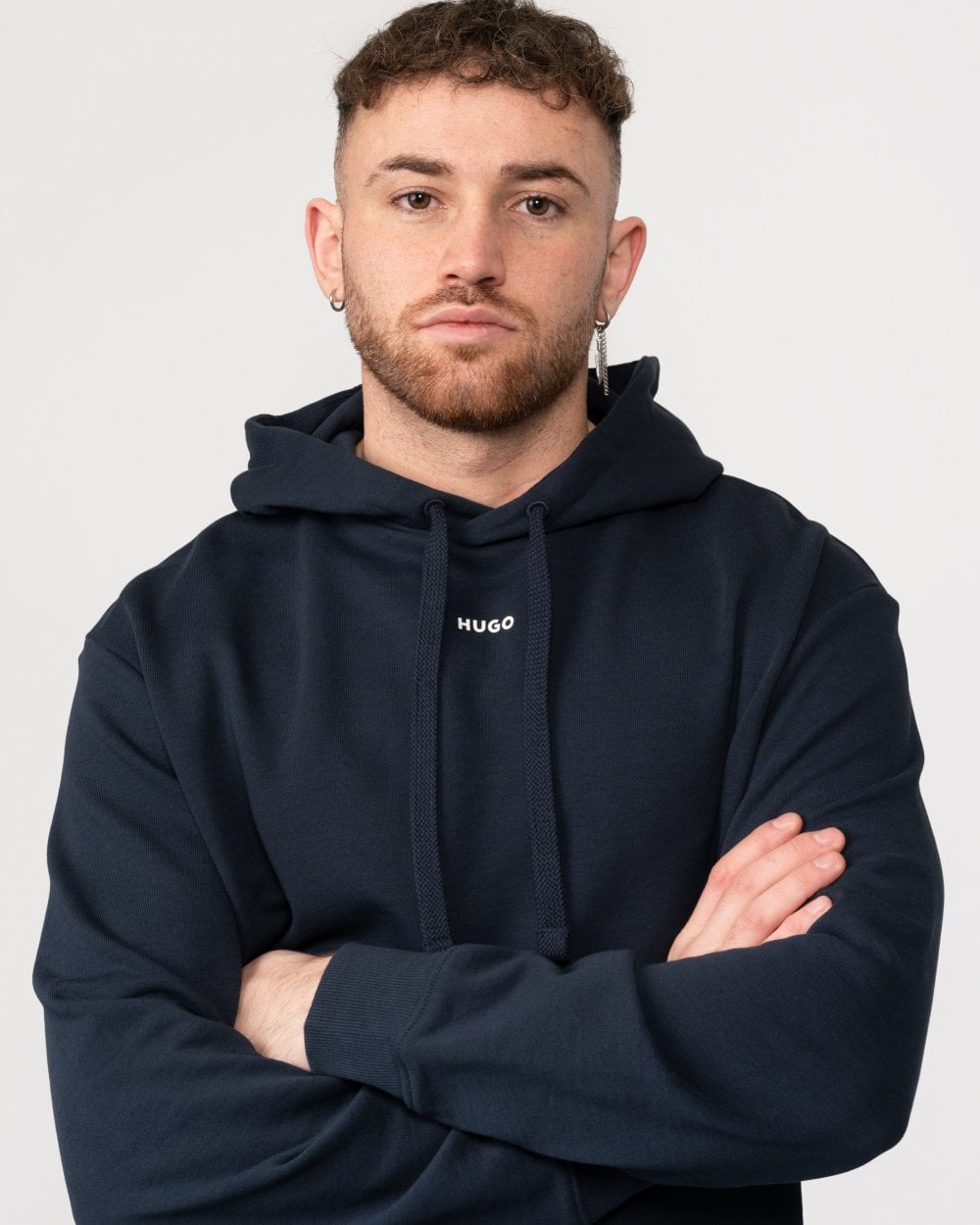 HUGO Dapo Mens Hoodie - Dark Blue 405
