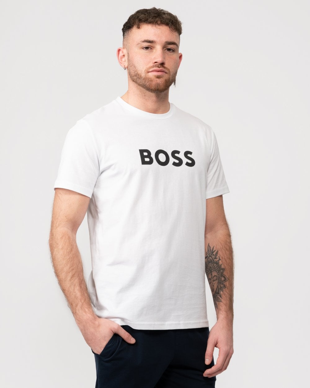 BOSS Orange RN Mens Center Logo T-Shirt