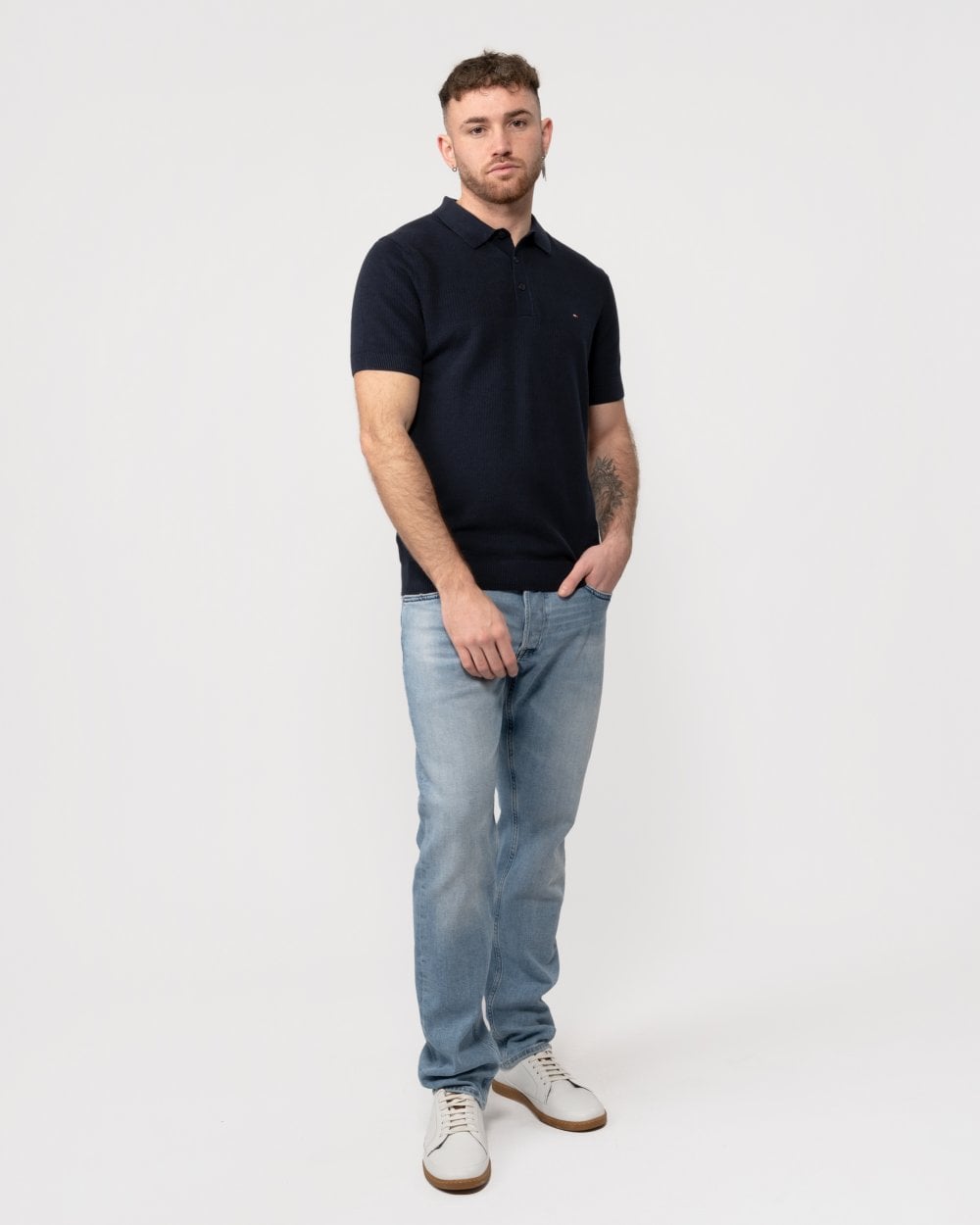 Tommy Hilfiger Tommy Hilfiger Chain Ridge Structure Mens Polo