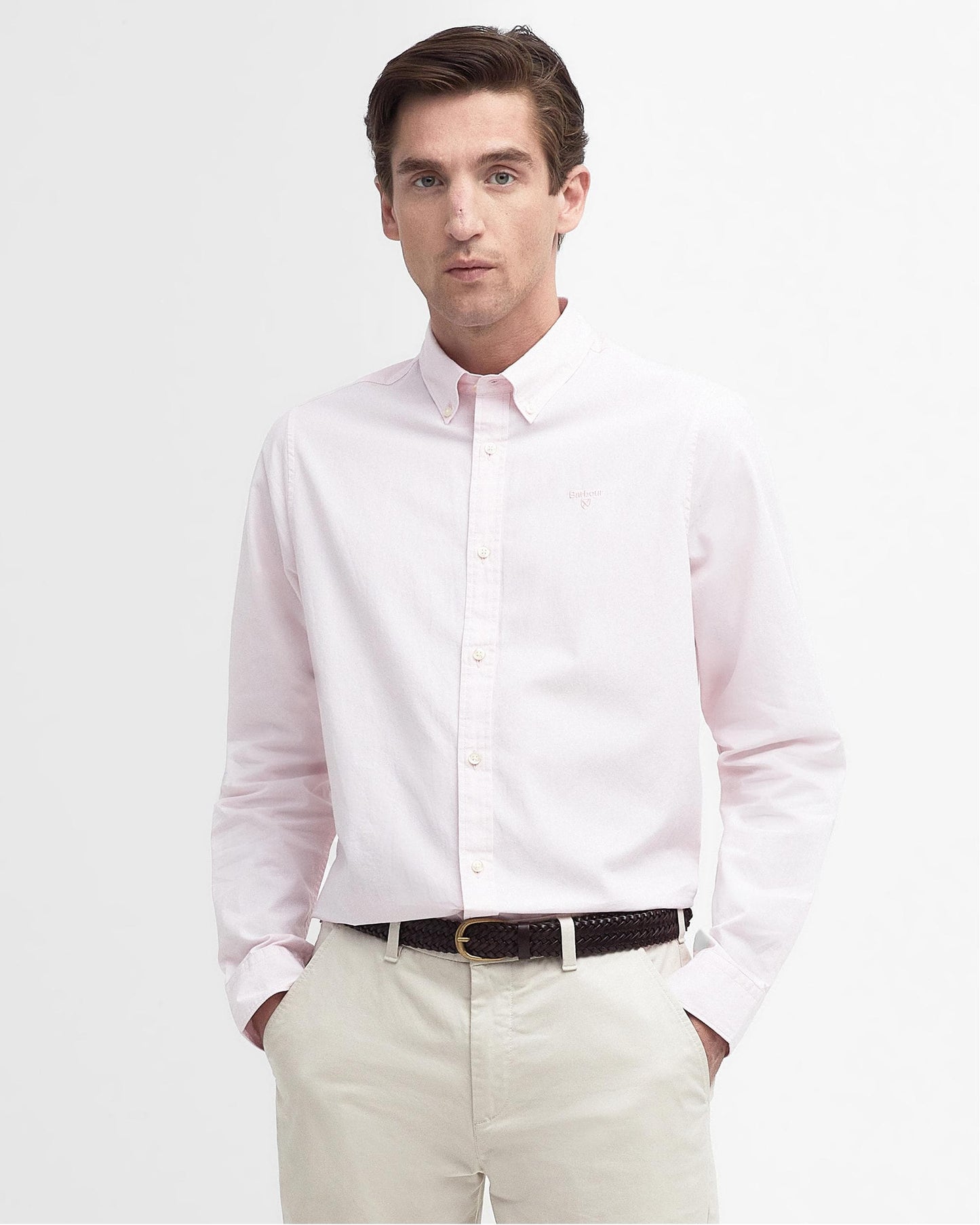 Barbour Crest Poplin Mens Long Sleeve Tailored Shirt