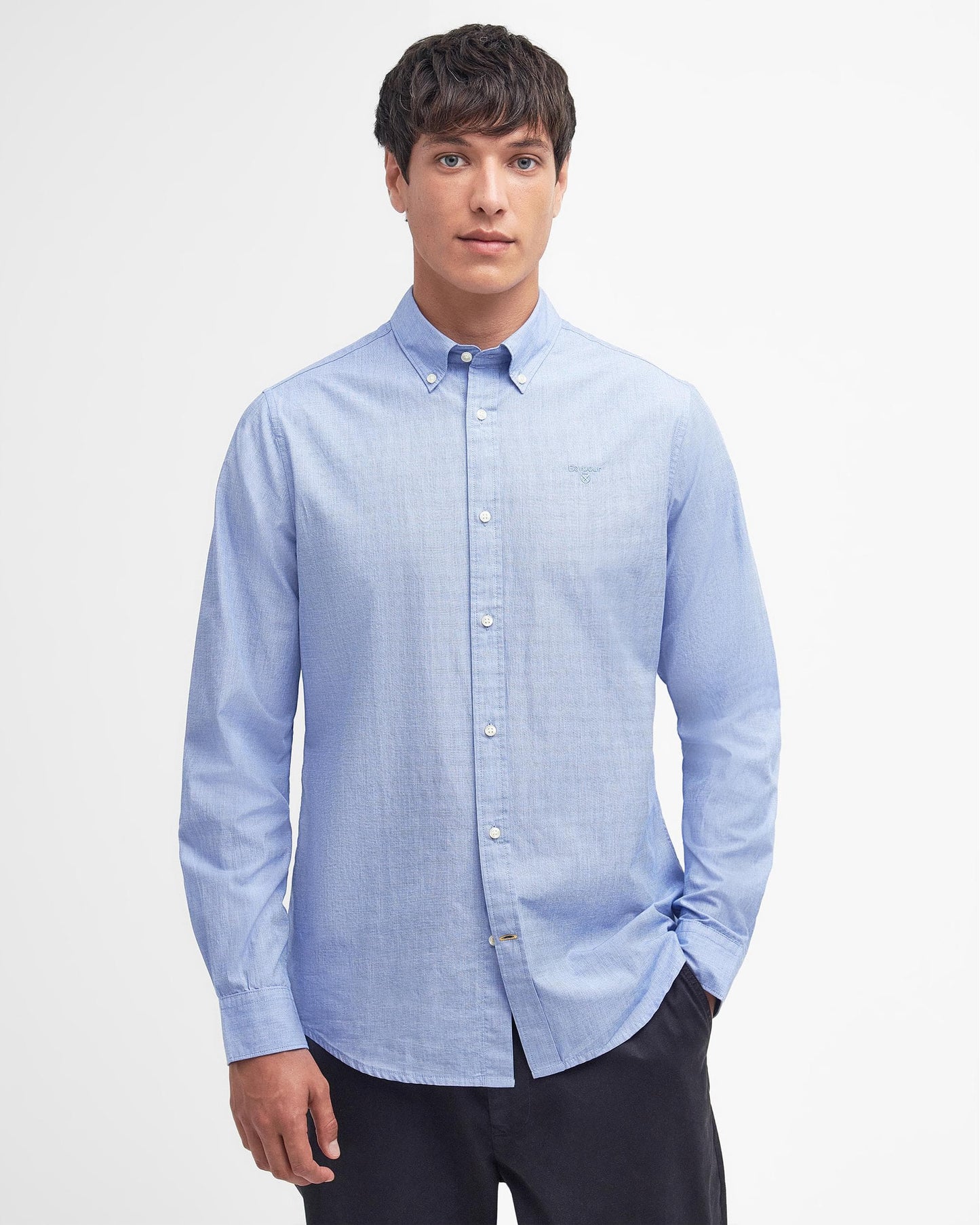 Barbour Crest Poplin Mens Long Sleeve Tailored Shirt