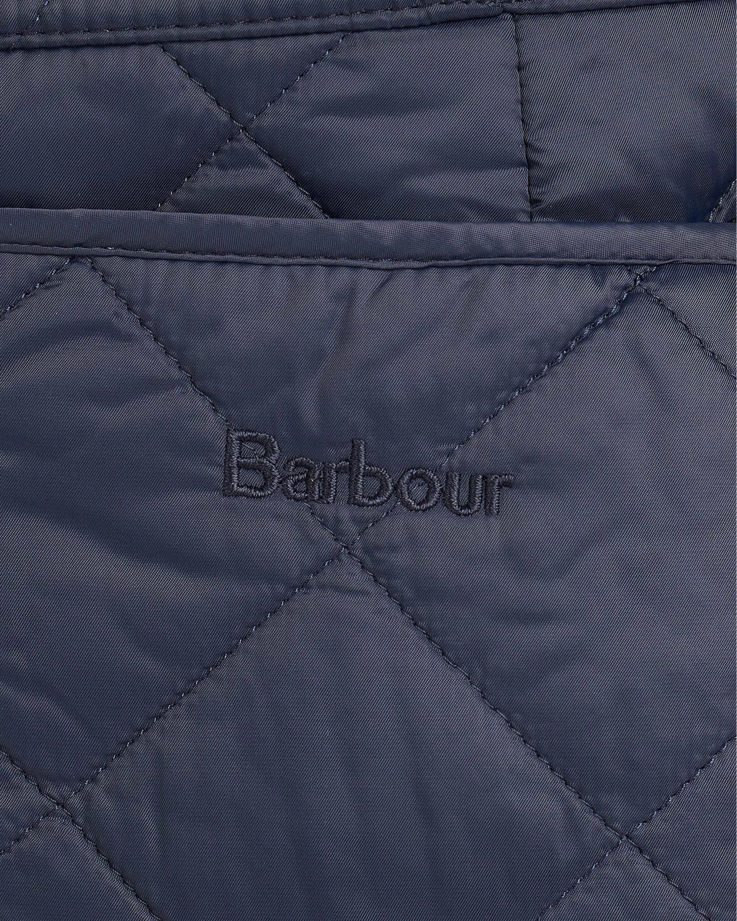 Barbour Deveron Quilted Womens Jacket - Navy/Pale Pink