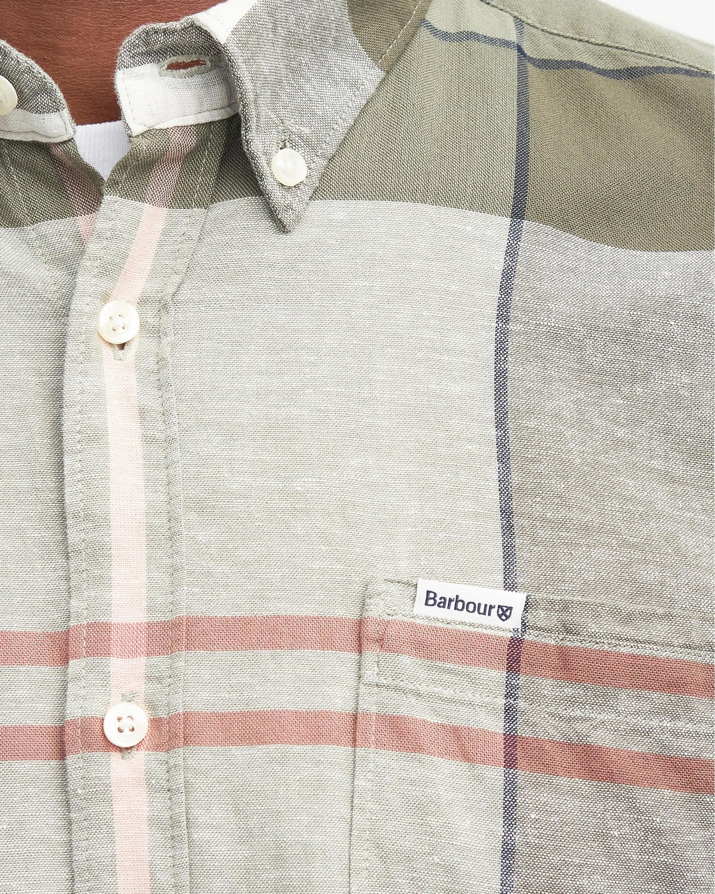 Barbour Douglas Mens Tailored Shirt - Glenmore Olive Tartan