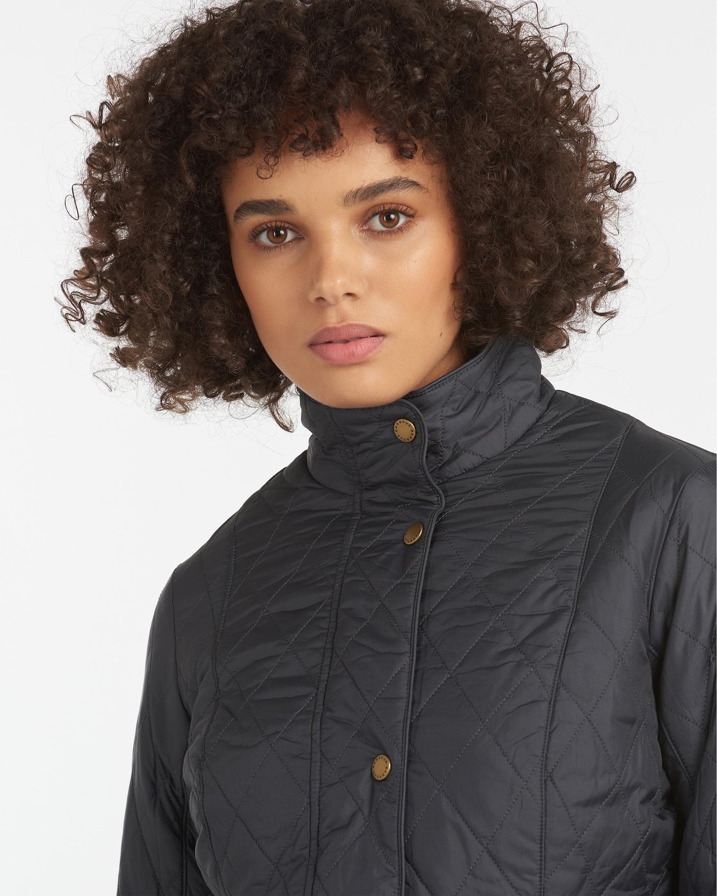 Barbour Flyweight Cavalry Quilted Ladies Jacket - Navy/Navy