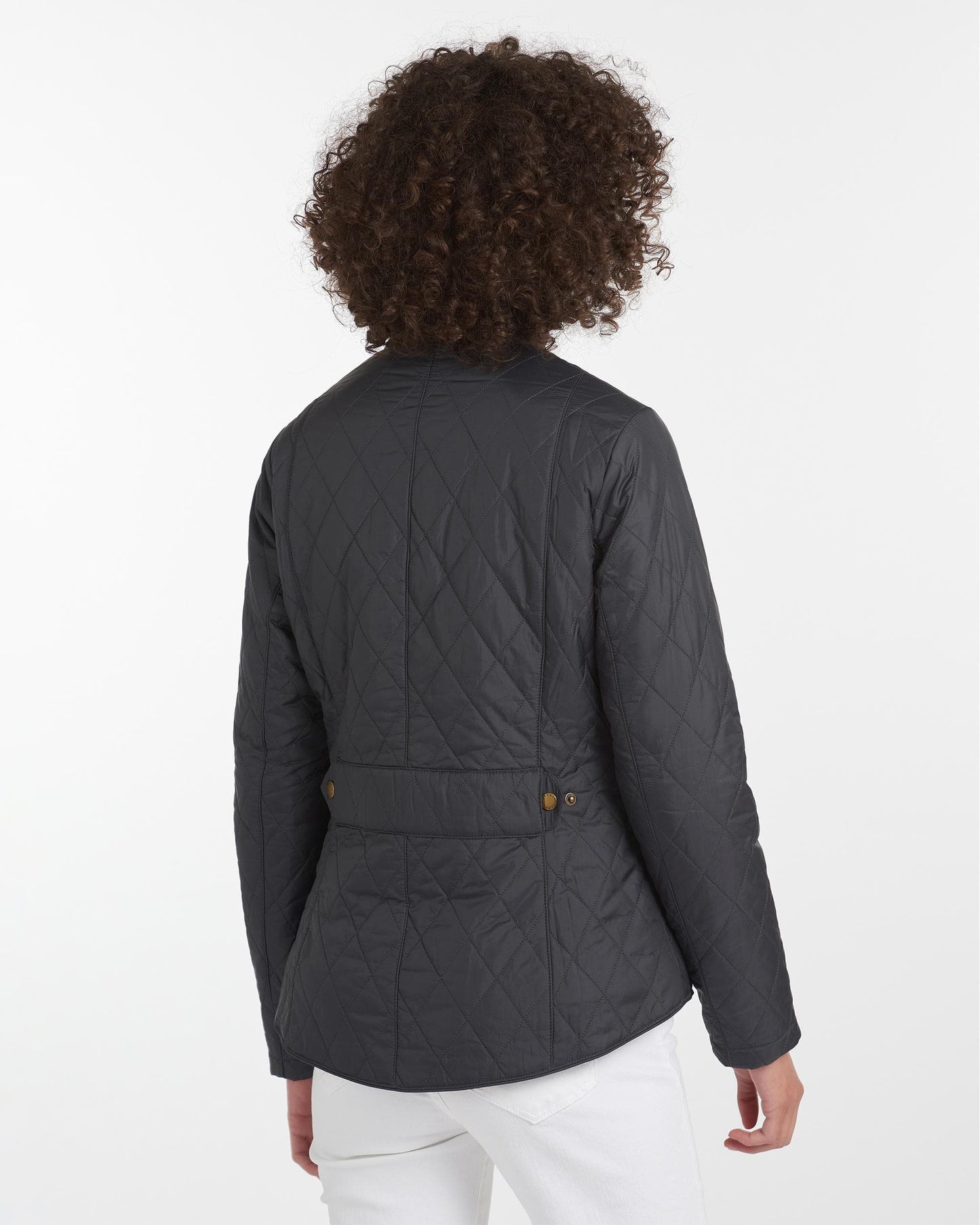 Barbour Flyweight Cavalry Quilted Ladies Jacket - Navy/Navy