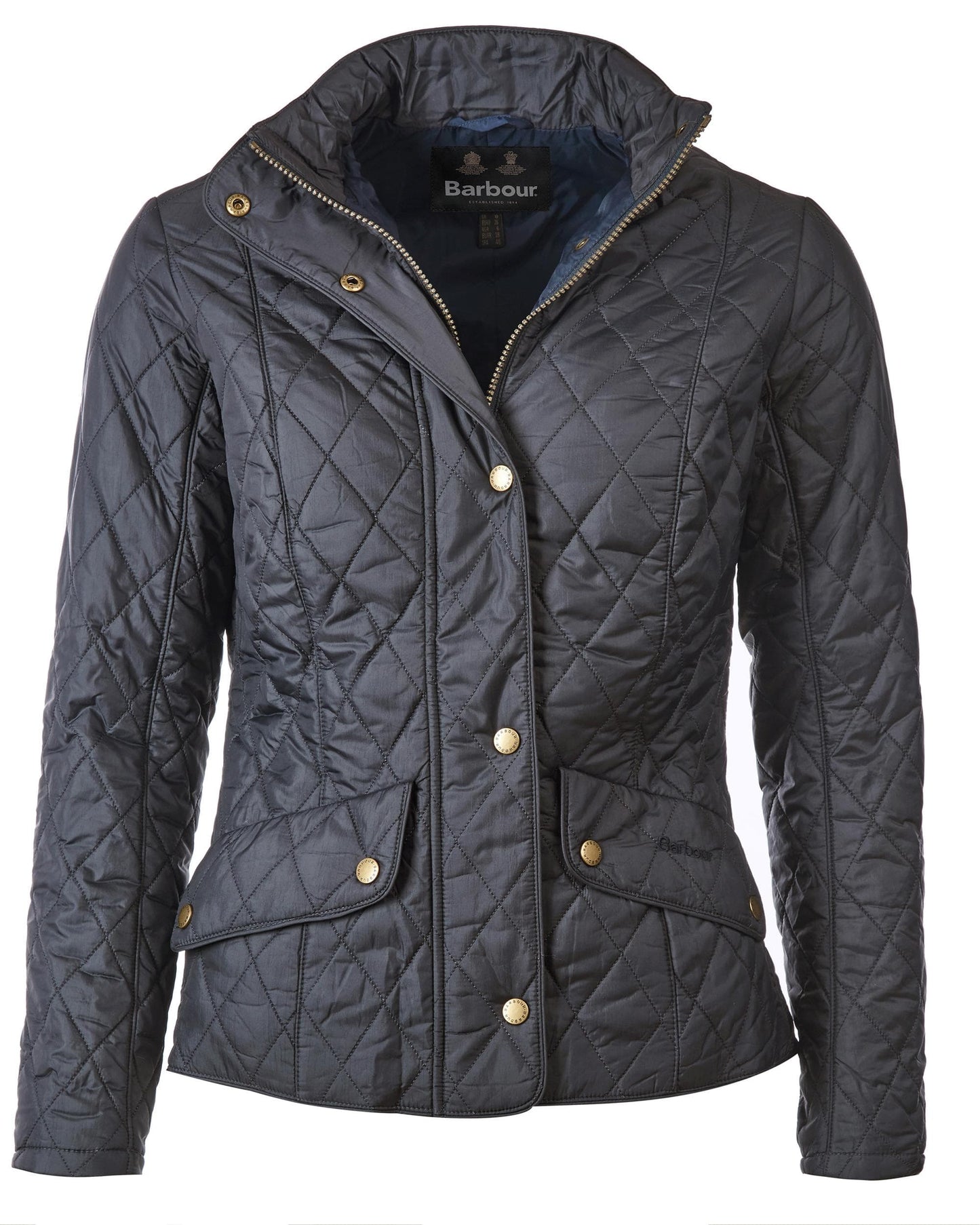 Barbour Flyweight Cavalry Quilted Ladies Jacket - Navy/Navy