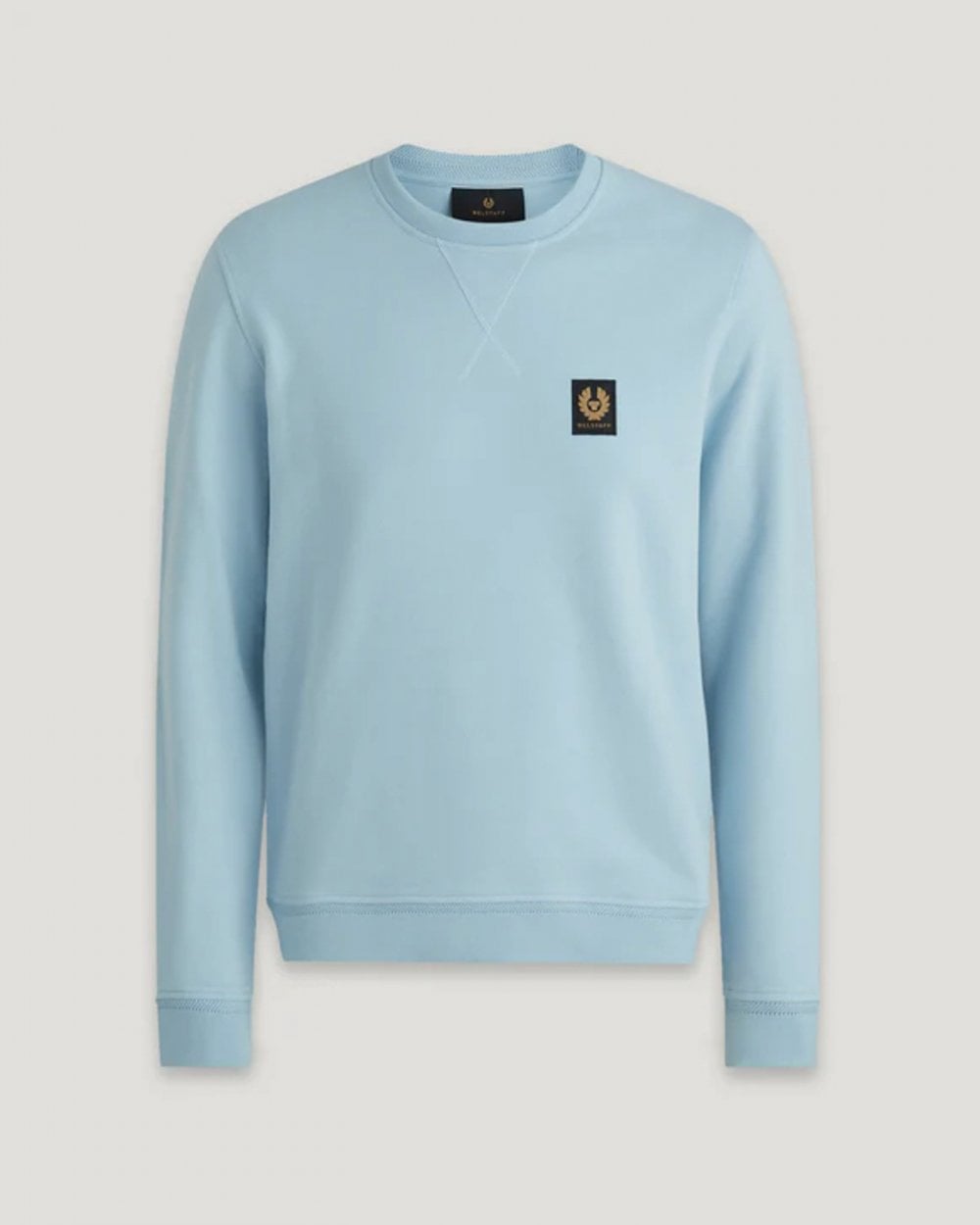 Belstaff Mens Crew Neck Sweatshirt With Logo Patch