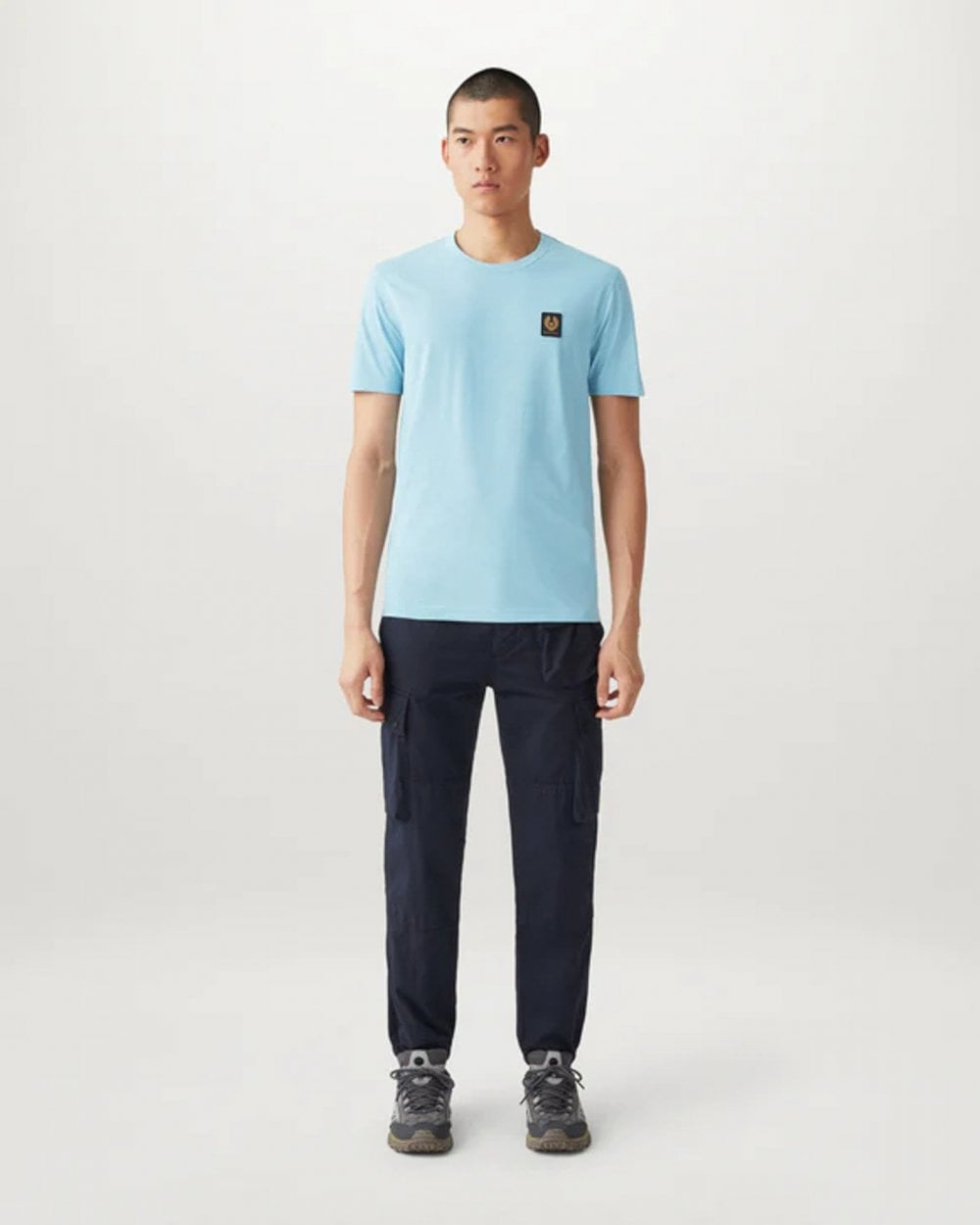 Belstaff Short Sleeved Mens Logo Patch T-Shirt