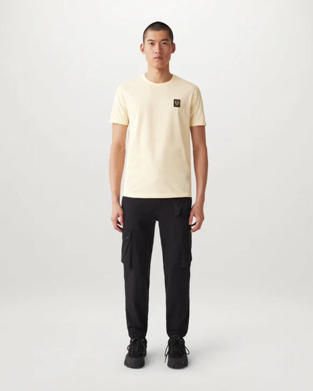 Belstaff Short Sleeved Mens Logo Patch T-Shirt