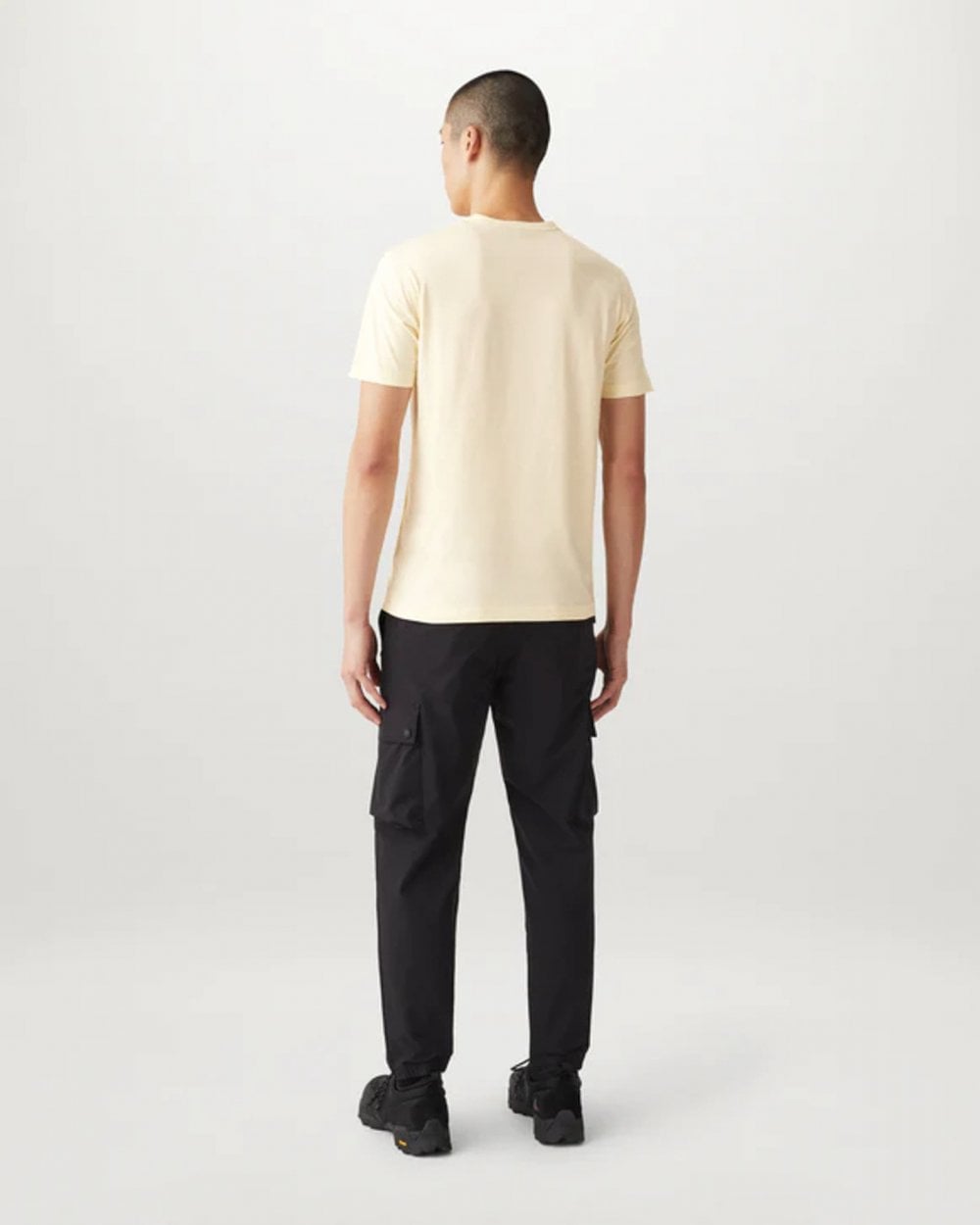 Belstaff Short Sleeved Mens Logo Patch T-Shirt - Yellow Sand