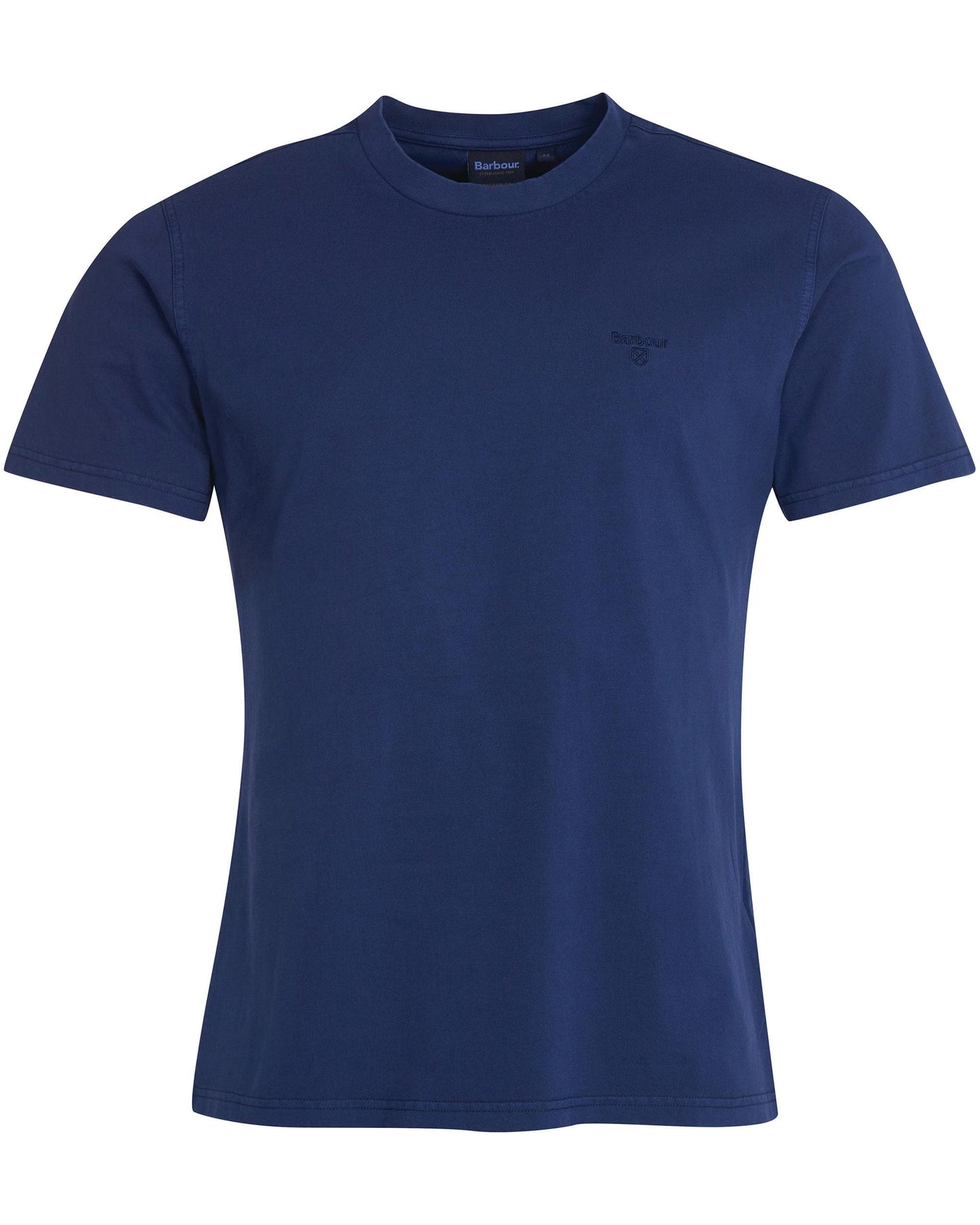 Barbour Garment Dyed Mens Tailored T-Shirt - Navy